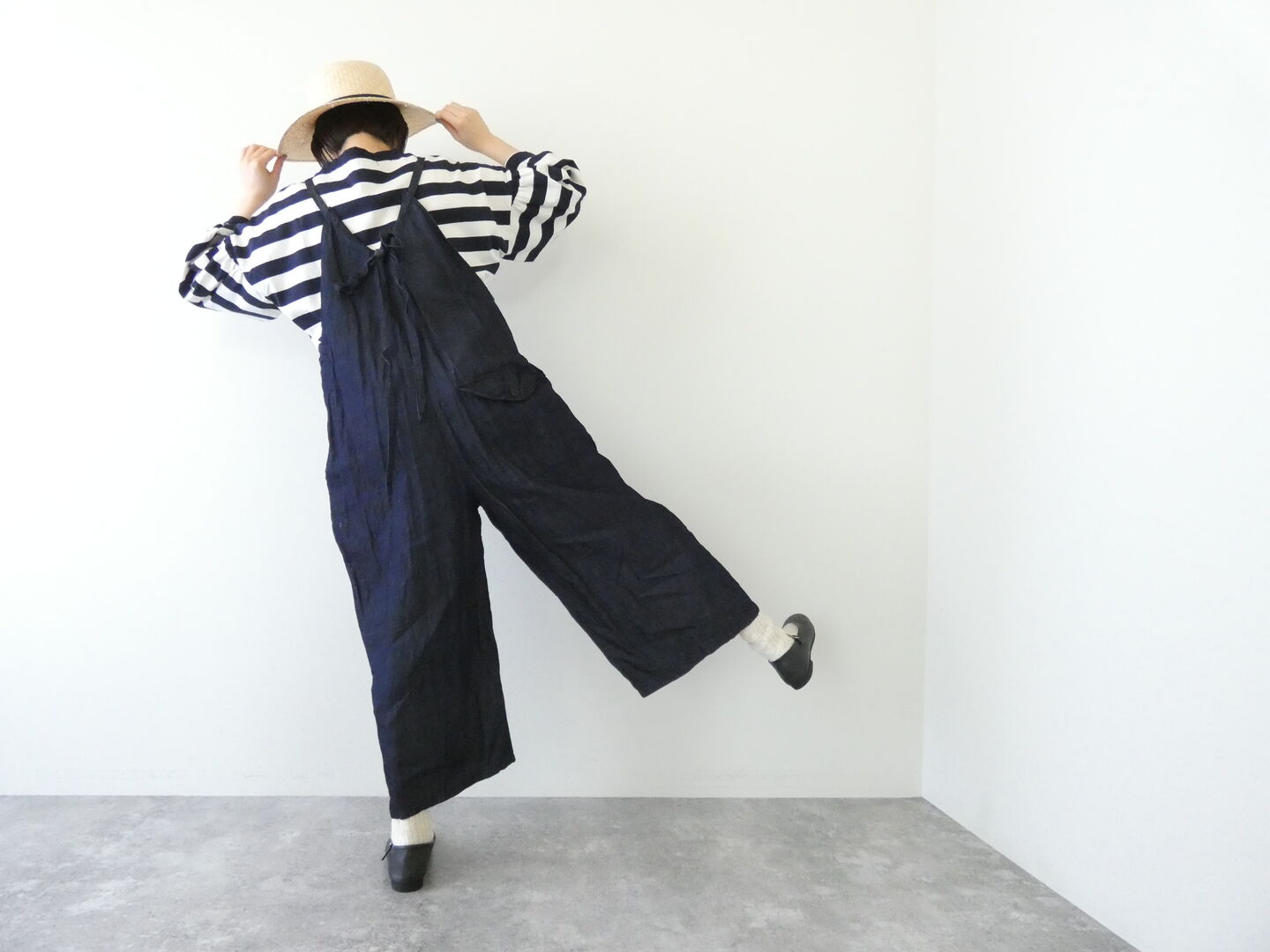 Gauze#(ガーゼ) ライトデニムギャルソンサロペットの商品画像1