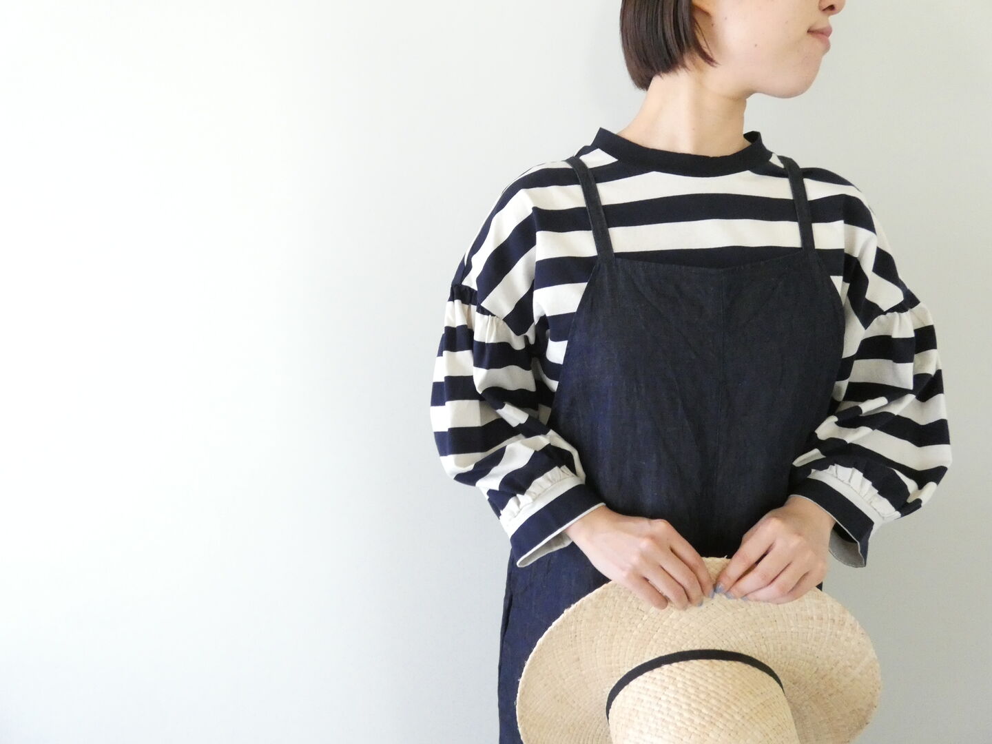 Gauze#(ガーゼ) ライトデニムギャルソンサロペットの商品画像3