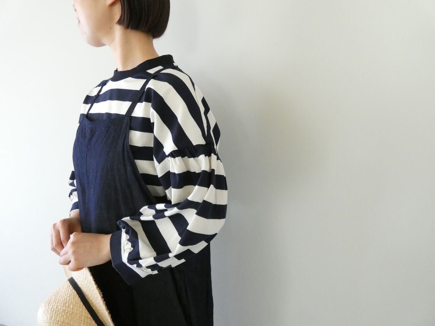 Gauze#(ガーゼ) ライトデニムギャルソンサロペットの商品画像4