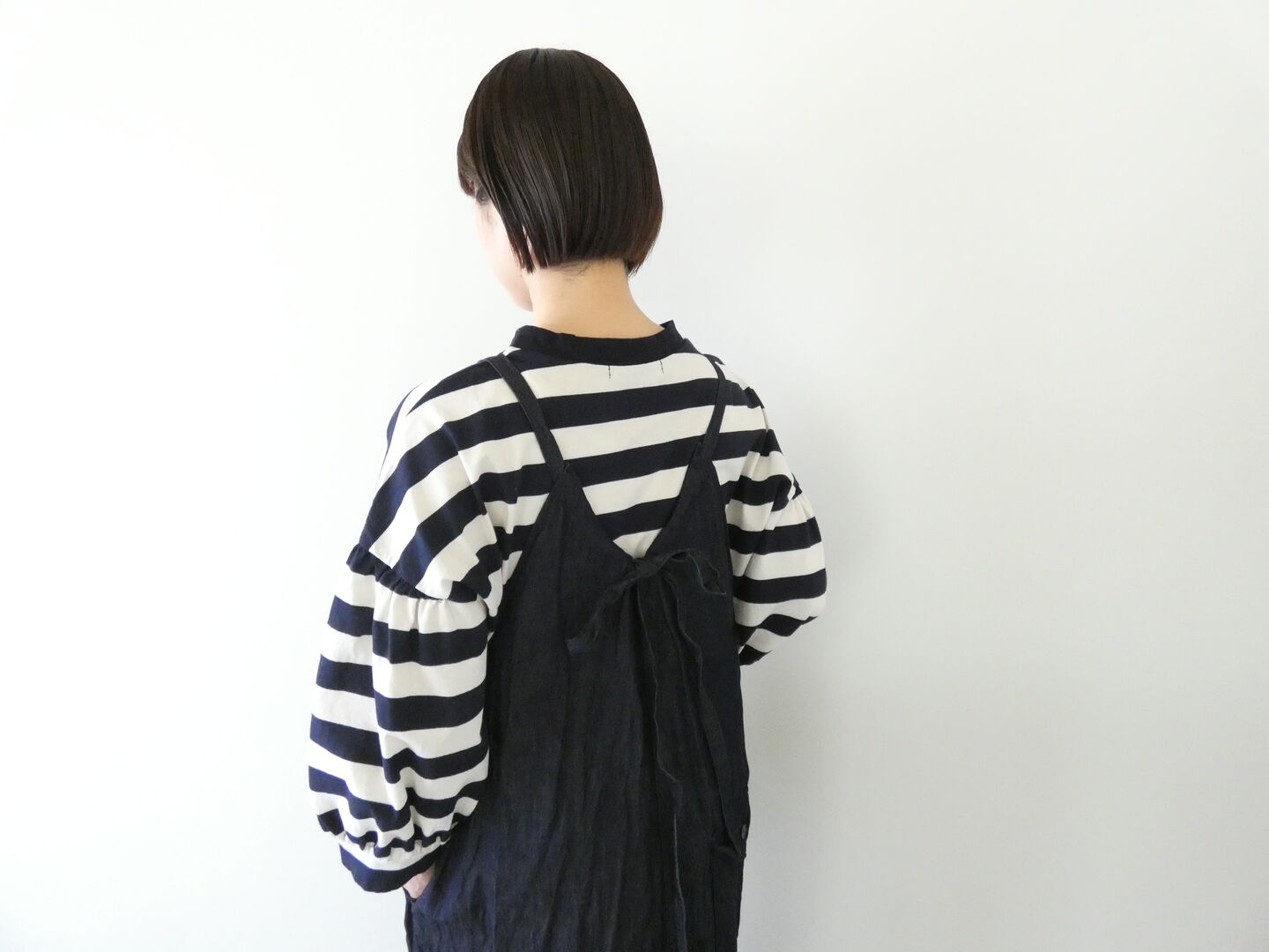 Gauze#(ガーゼ) ライトデニムギャルソンサロペットの商品画像7