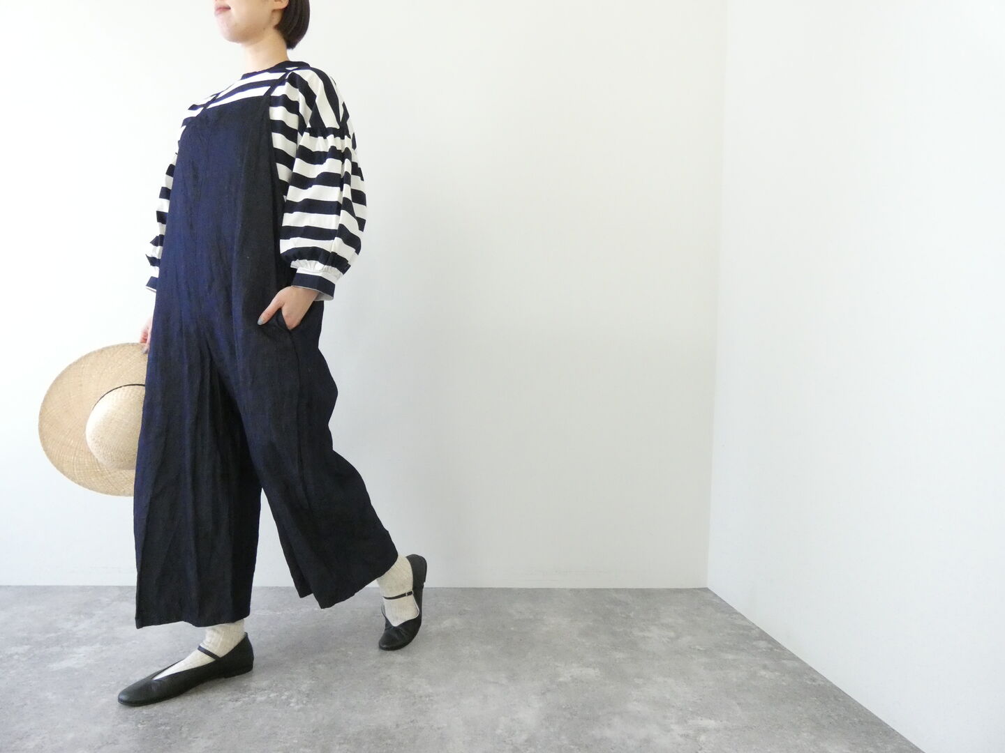 Gauze#(ガーゼ) ライトデニムギャルソンサロペットの商品画像8