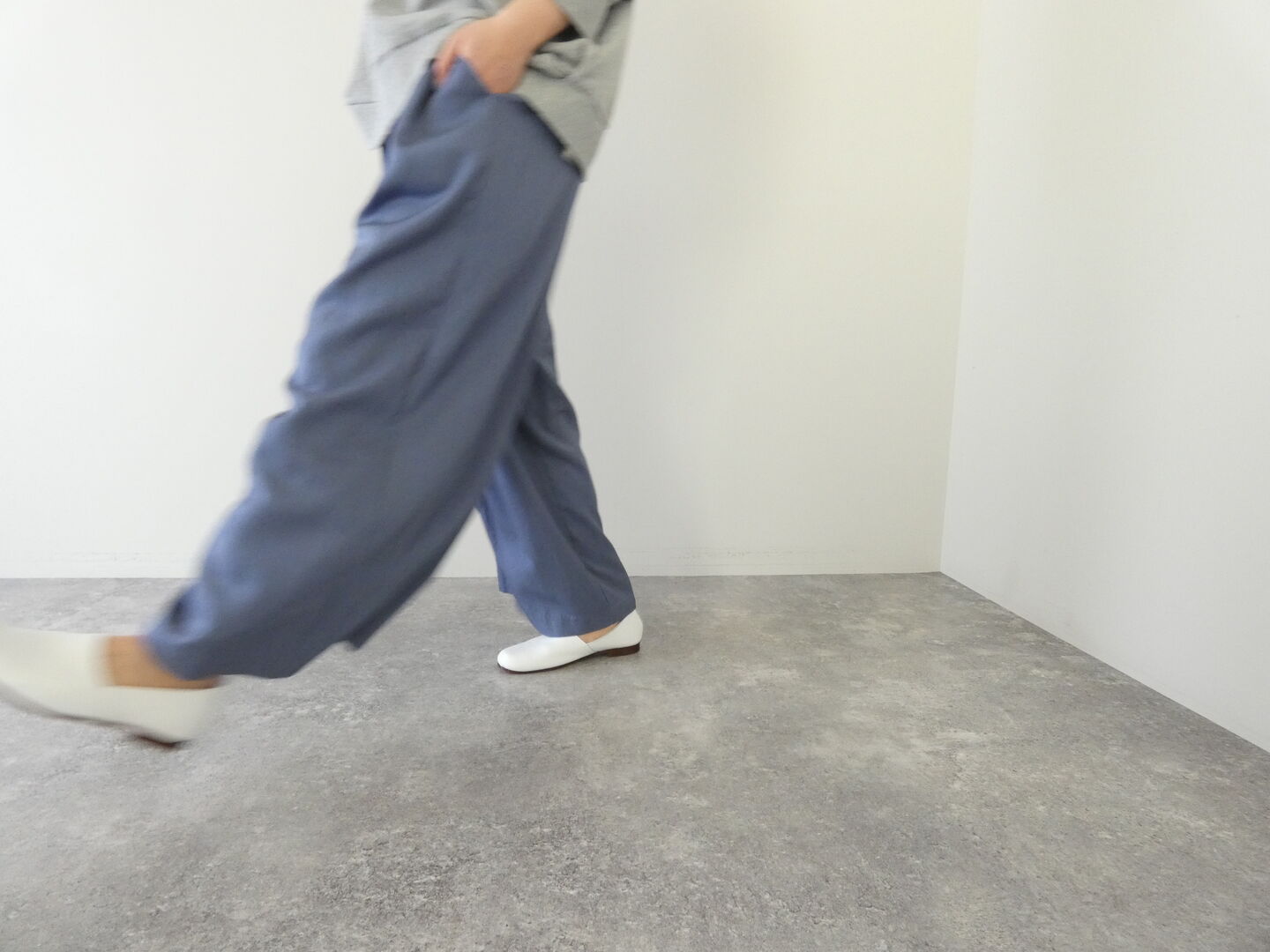 ma couleur(マ クルール) セルロース/ナイロンタックギャザーワイドパンツの商品画像7