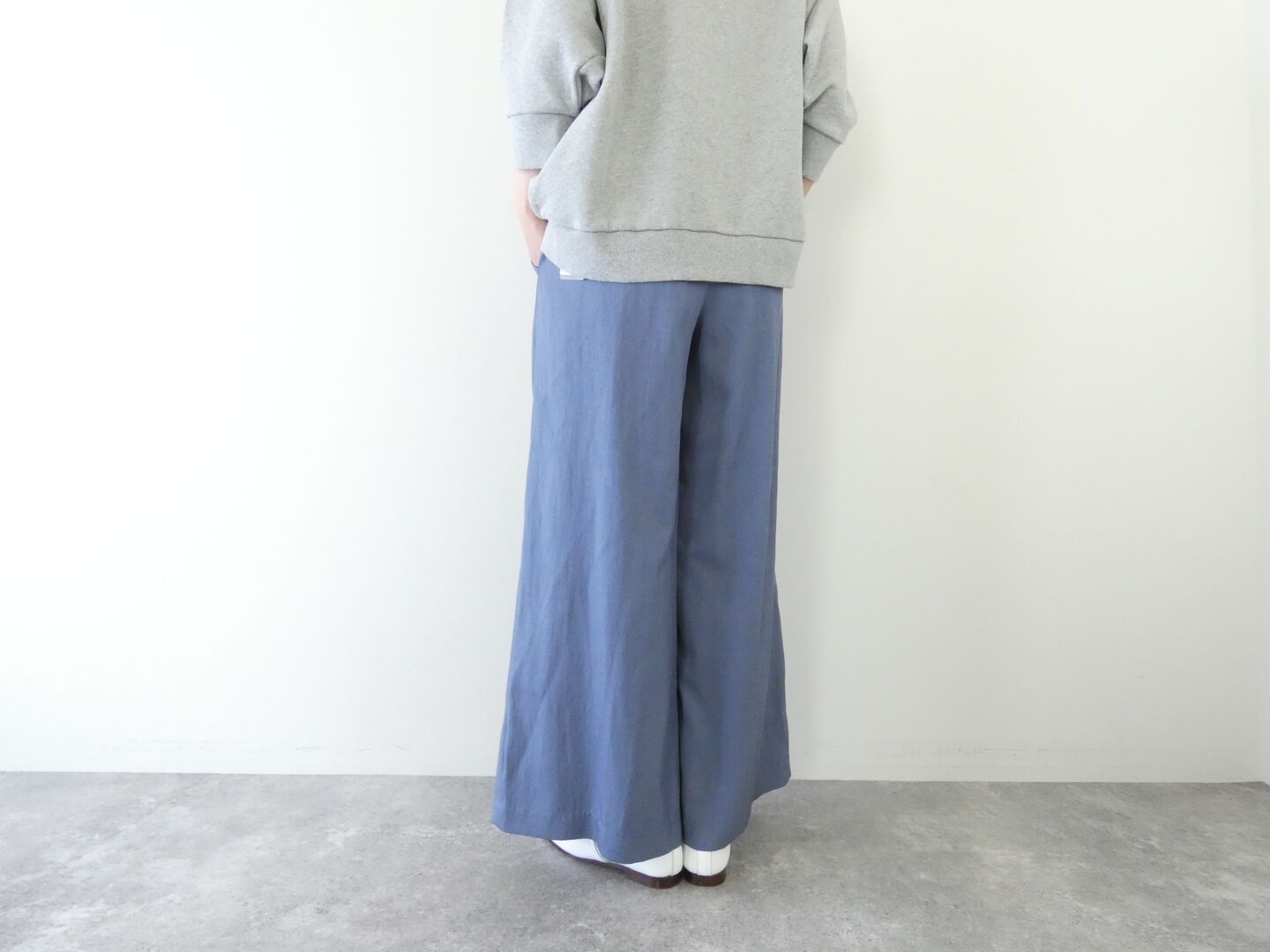 ma couleur(マ クルール) セルロース/ナイロンタックギャザーワイドパンツの商品画像9