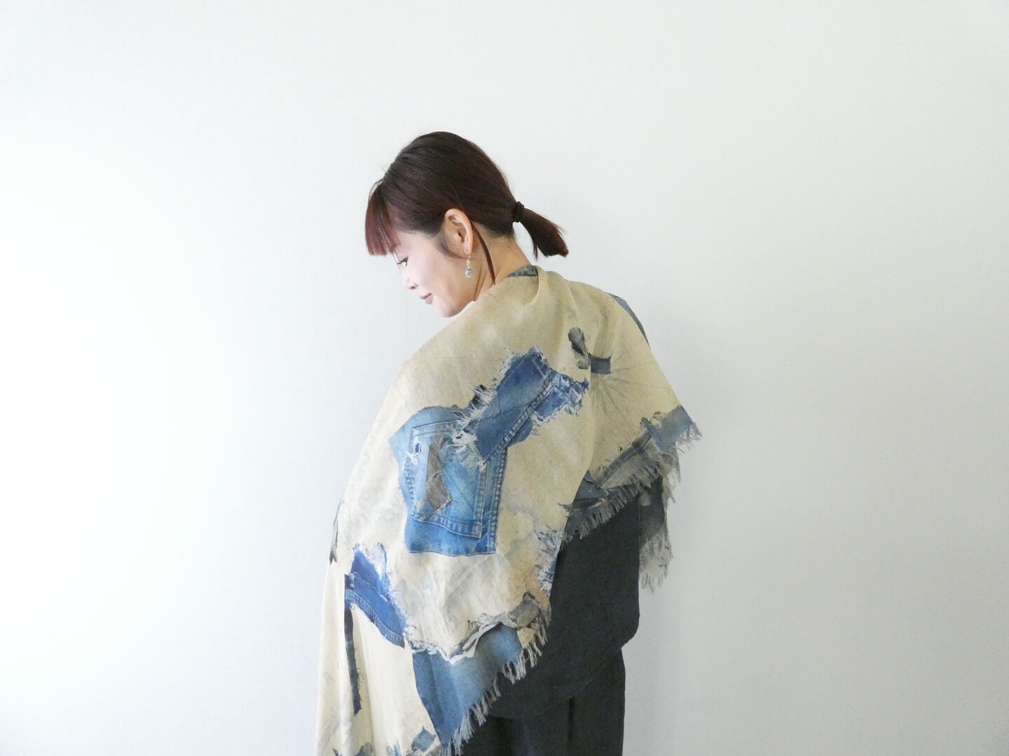 KAPITAL(キャピタル) レーヨンフリンジストール　KAYO HUESO デニムマップの商品画像1