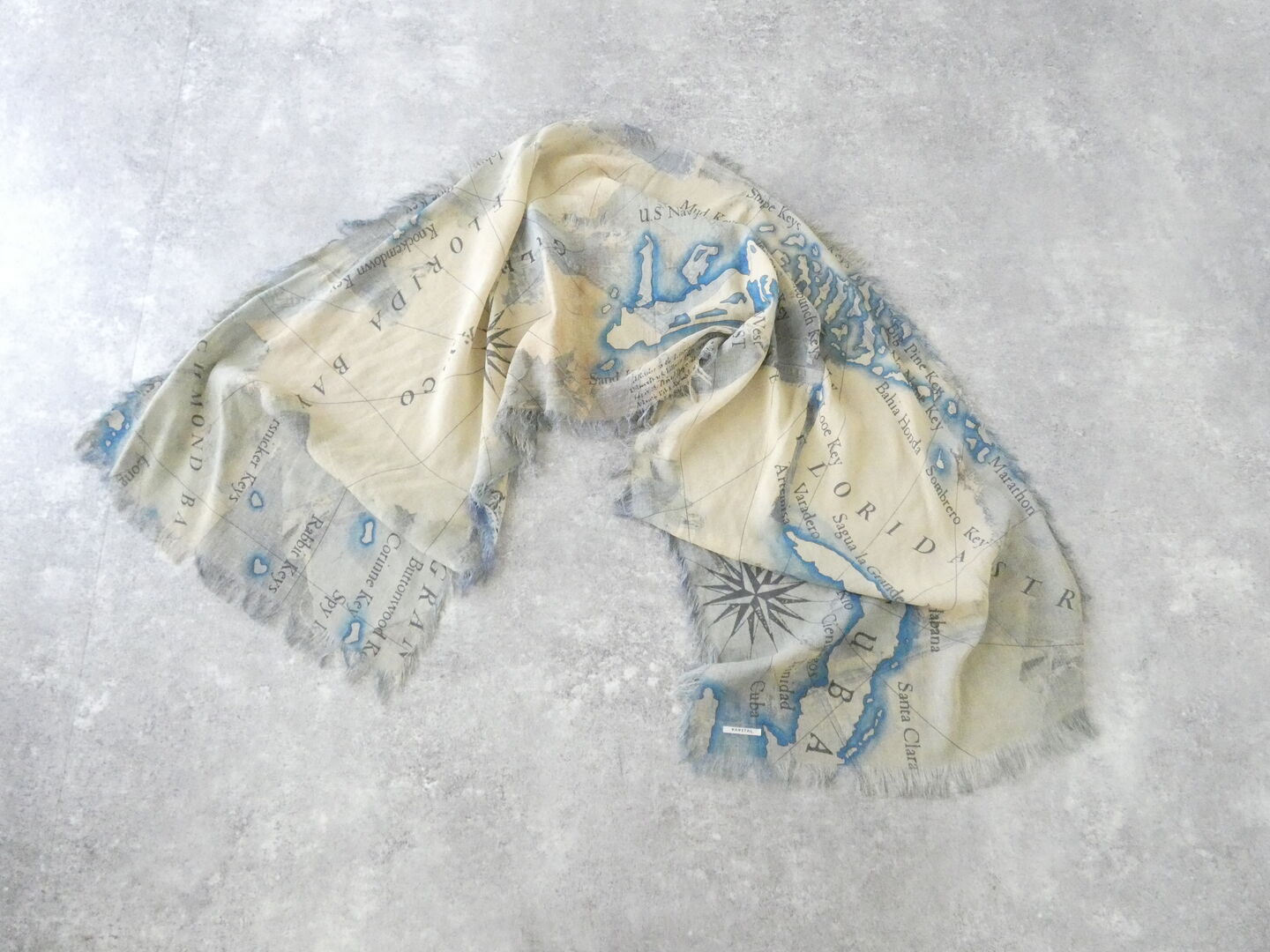 KAPITAL(キャピタル) レーヨンフリンジストール　KAYO HUESO デニムマップの商品画像2