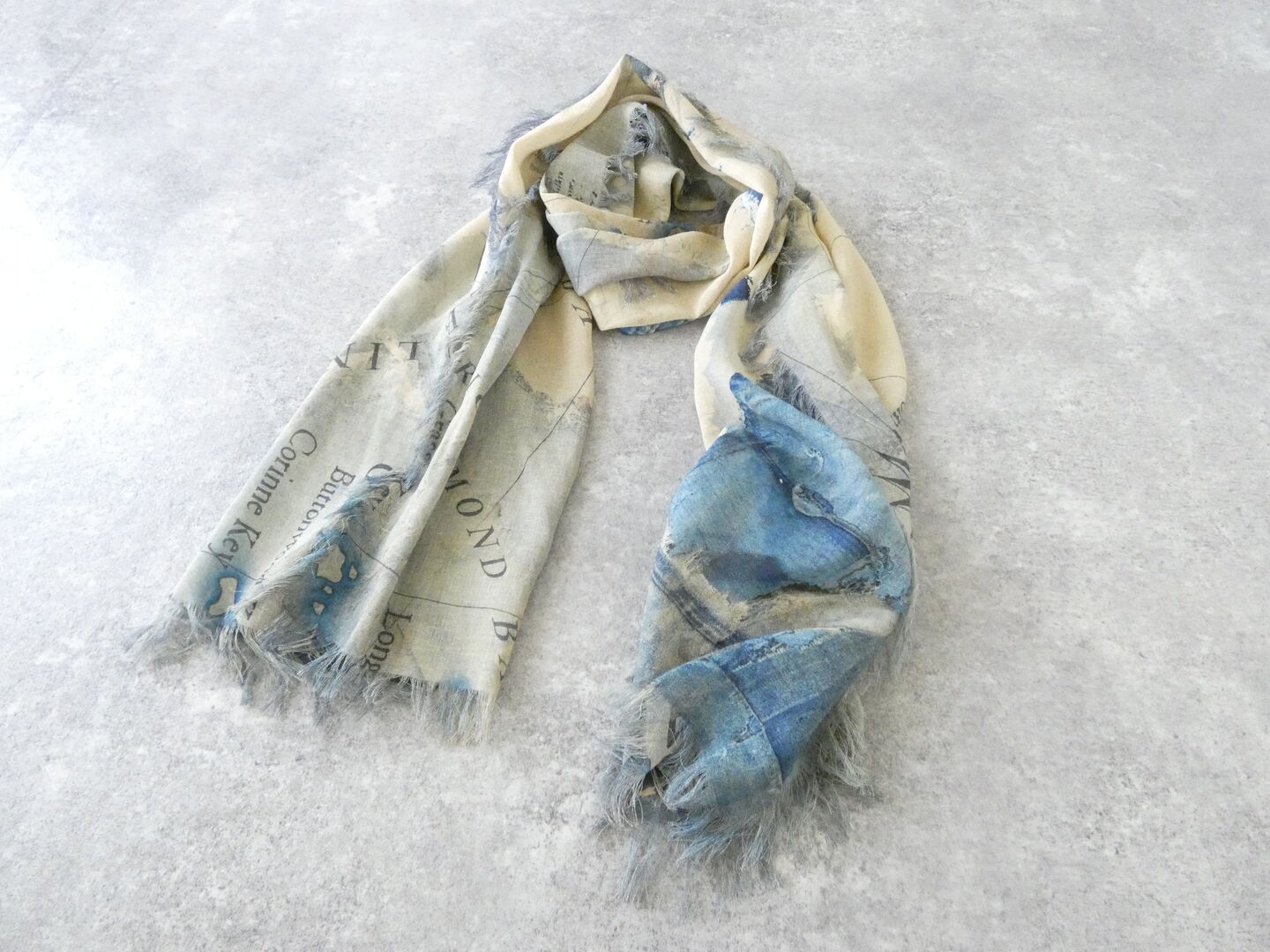 KAPITAL(キャピタル) レーヨンフリンジストール　KAYO HUESO デニムマップの商品画像8