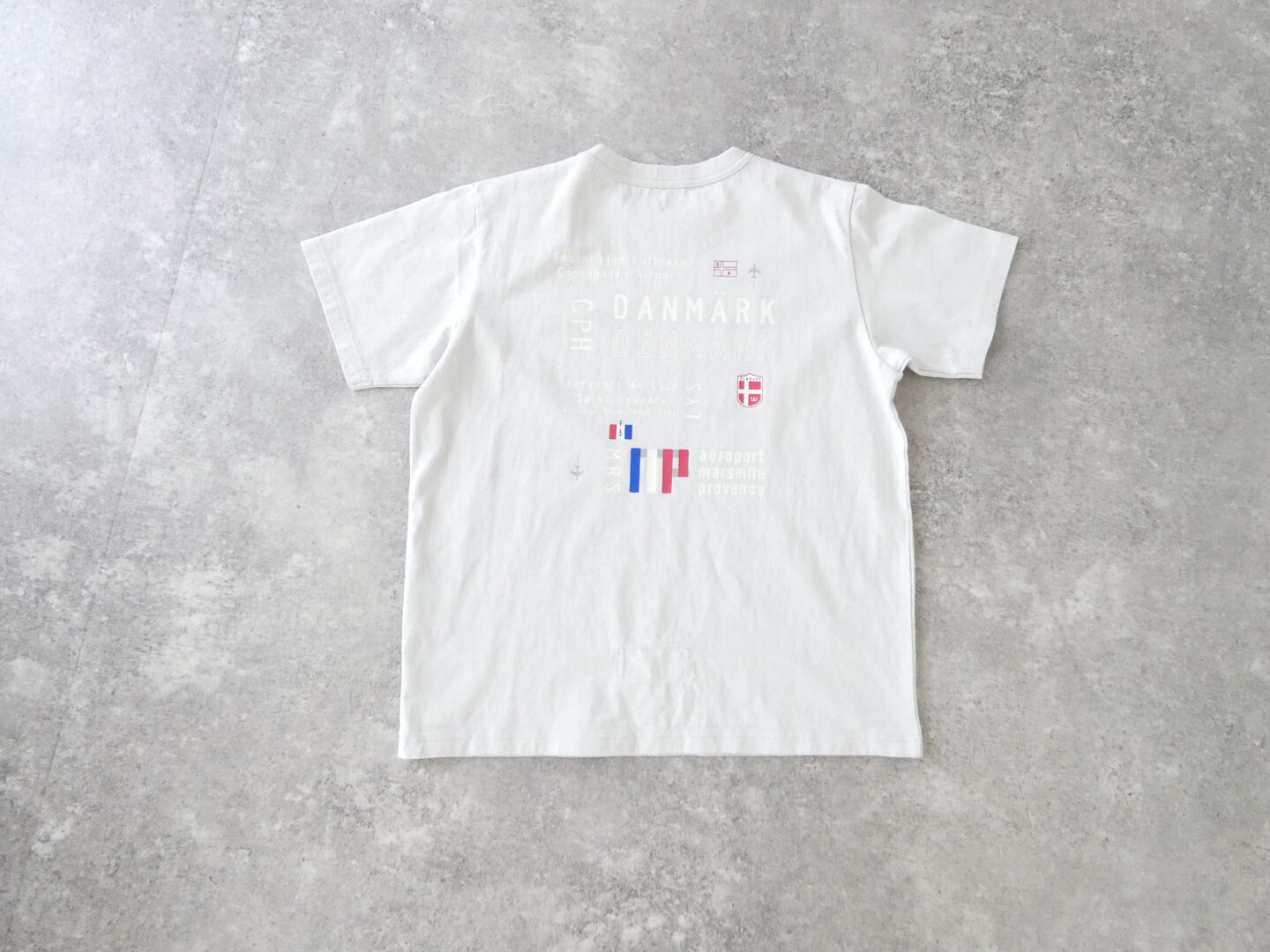快晴堂(かいせいどう) SPACEMOO別注カラー 半袖UNI-Tシャツ  ロゴT Around the World B柄「エアーポート3レター」BASIC FIT-sizeの商品画像29