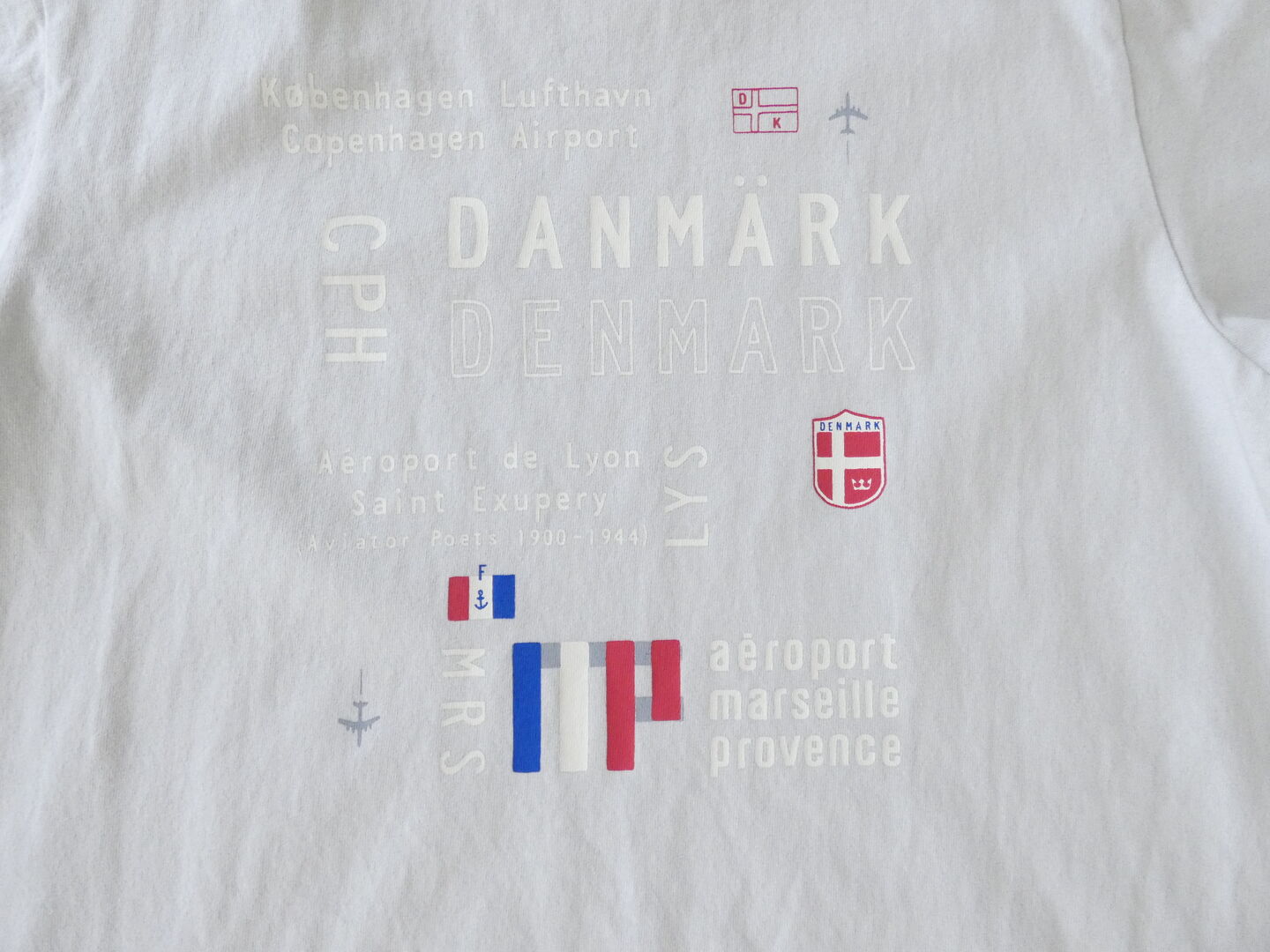 快晴堂(かいせいどう) SPACEMOO別注カラー 半袖UNI-Tシャツ  ロゴT Around the World B柄「エアーポート3レター」BASIC FIT-sizeの商品画像33