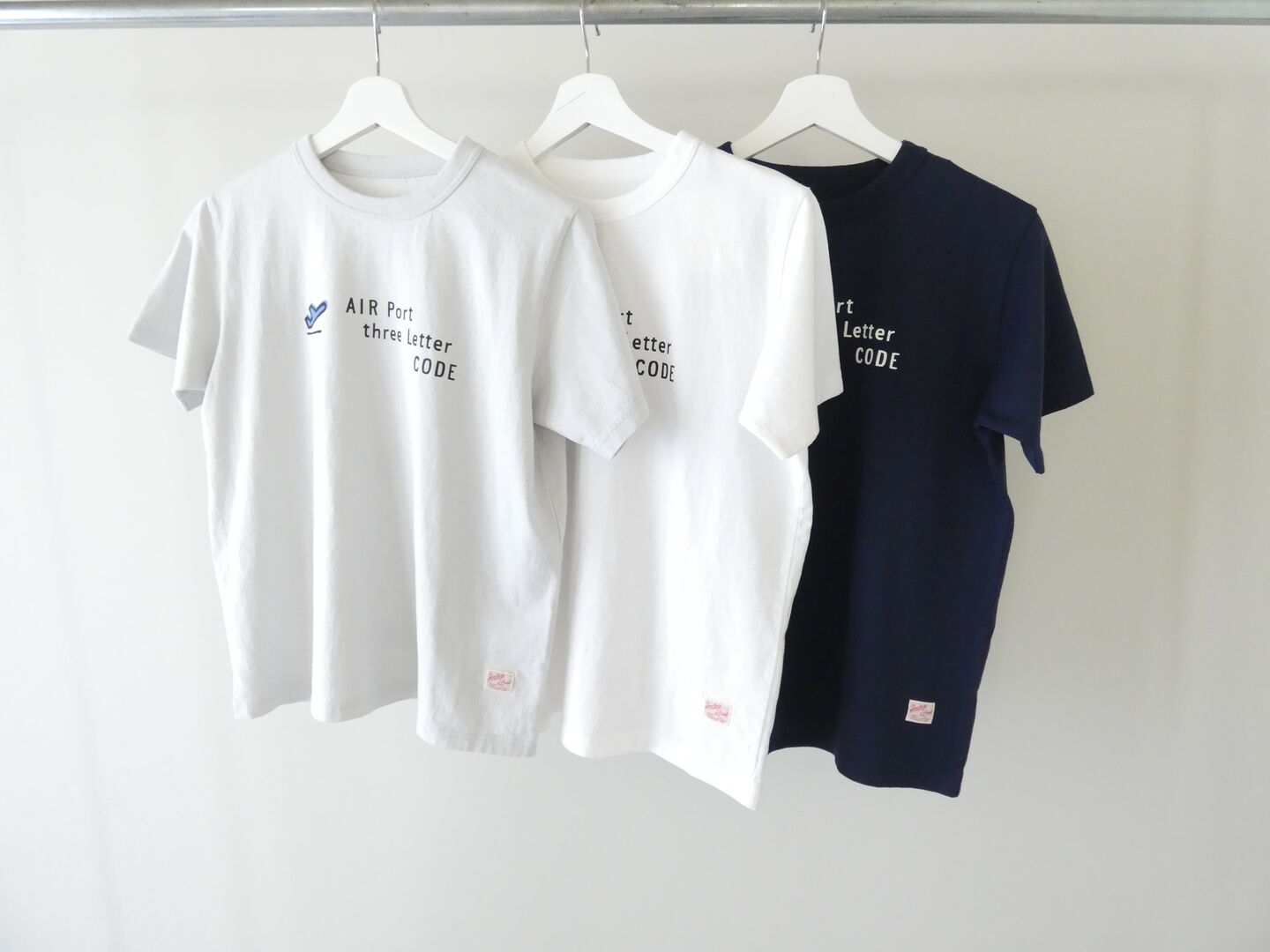 快晴堂(かいせいどう) SPACEMOO別注カラー 半袖UNI-Tシャツ  ロゴT Around the World B柄「エアーポート3レター」BASIC FIT-sizeの商品画像8