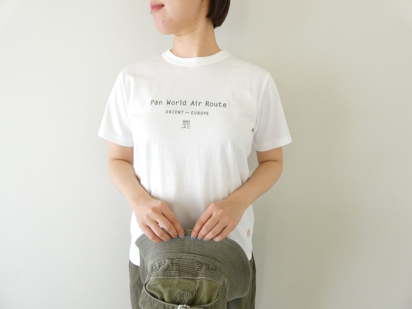 快晴堂(かいせいどう) 半袖UNI-Tシャツ  ロゴT Around the World　C柄「ポーラールート/サザンルート」BASIC FIT-sizeの商品画像2