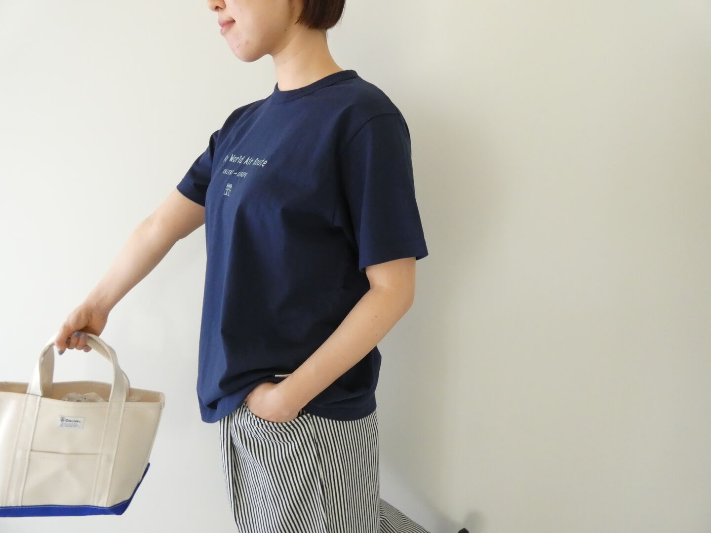 快晴堂(かいせいどう) 半袖UNI-Tシャツ  ロゴT Around the World C柄「ポーラールート/サザンルート　COMFORT FIT-sizeの商品画像5