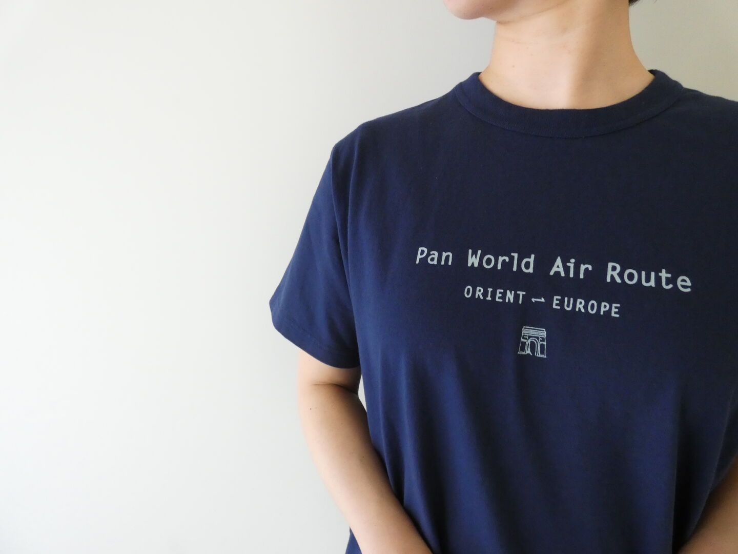快晴堂(かいせいどう) 半袖UNI-Tシャツ  ロゴT Around the World C柄「ポーラールート/サザンルート　COMFORT FIT-sizeの商品画像7