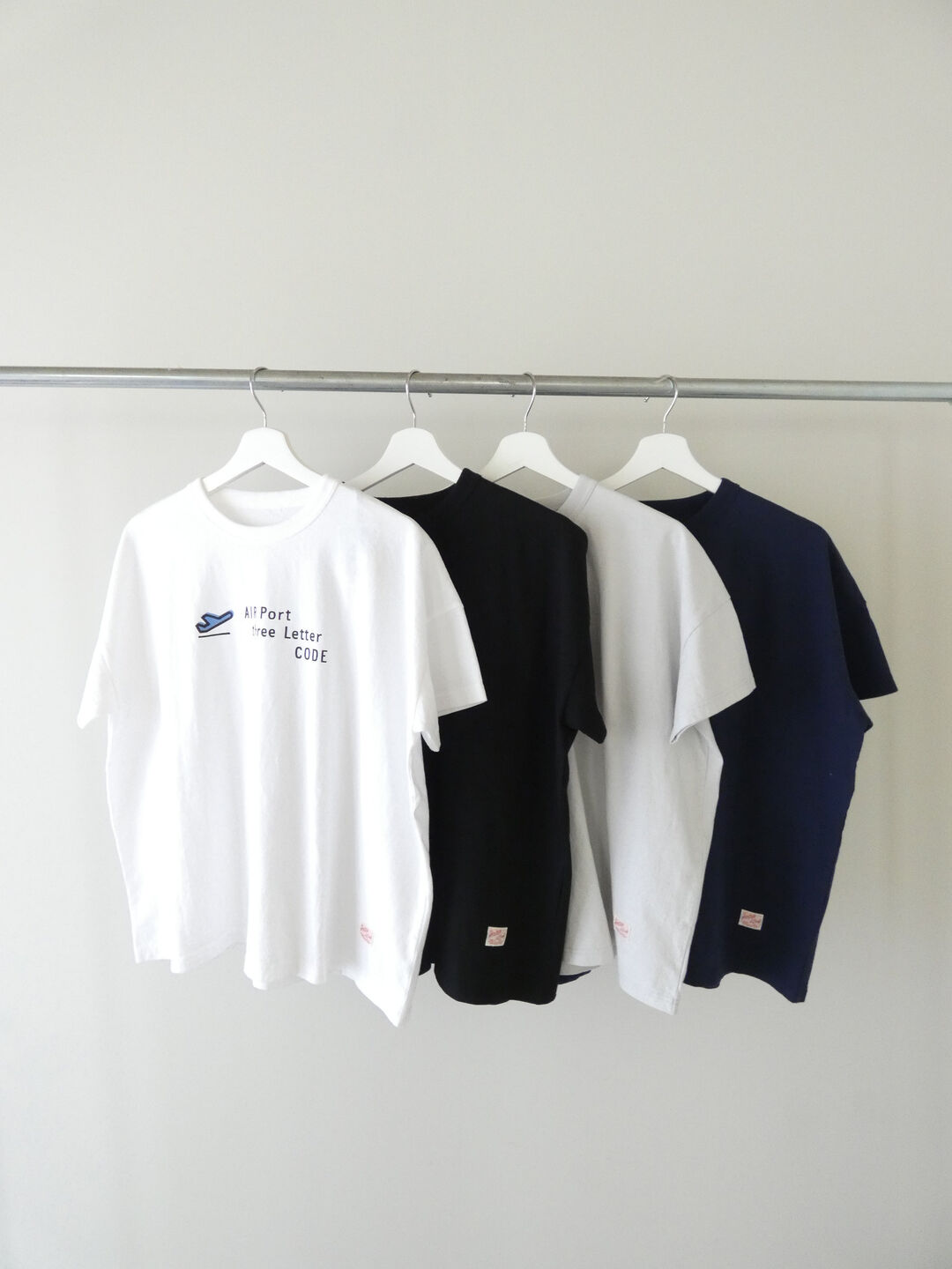 快晴堂(かいせいどう) SPACEMOO別注カラー 　半袖 girls Tシャツ　Around the World B柄「エアーポート3レター」WIDE FIT-sizeの商品画像9