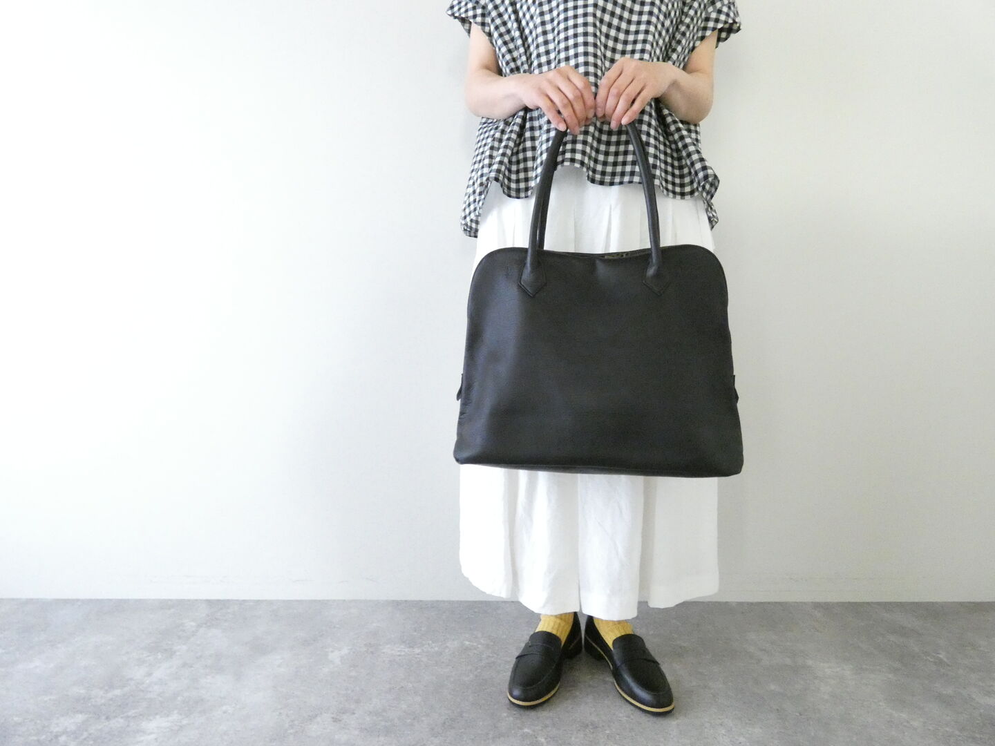 kalsac(カルサック) Silva Tote Bag Leather noir Silvaトートバッグの商品画像1