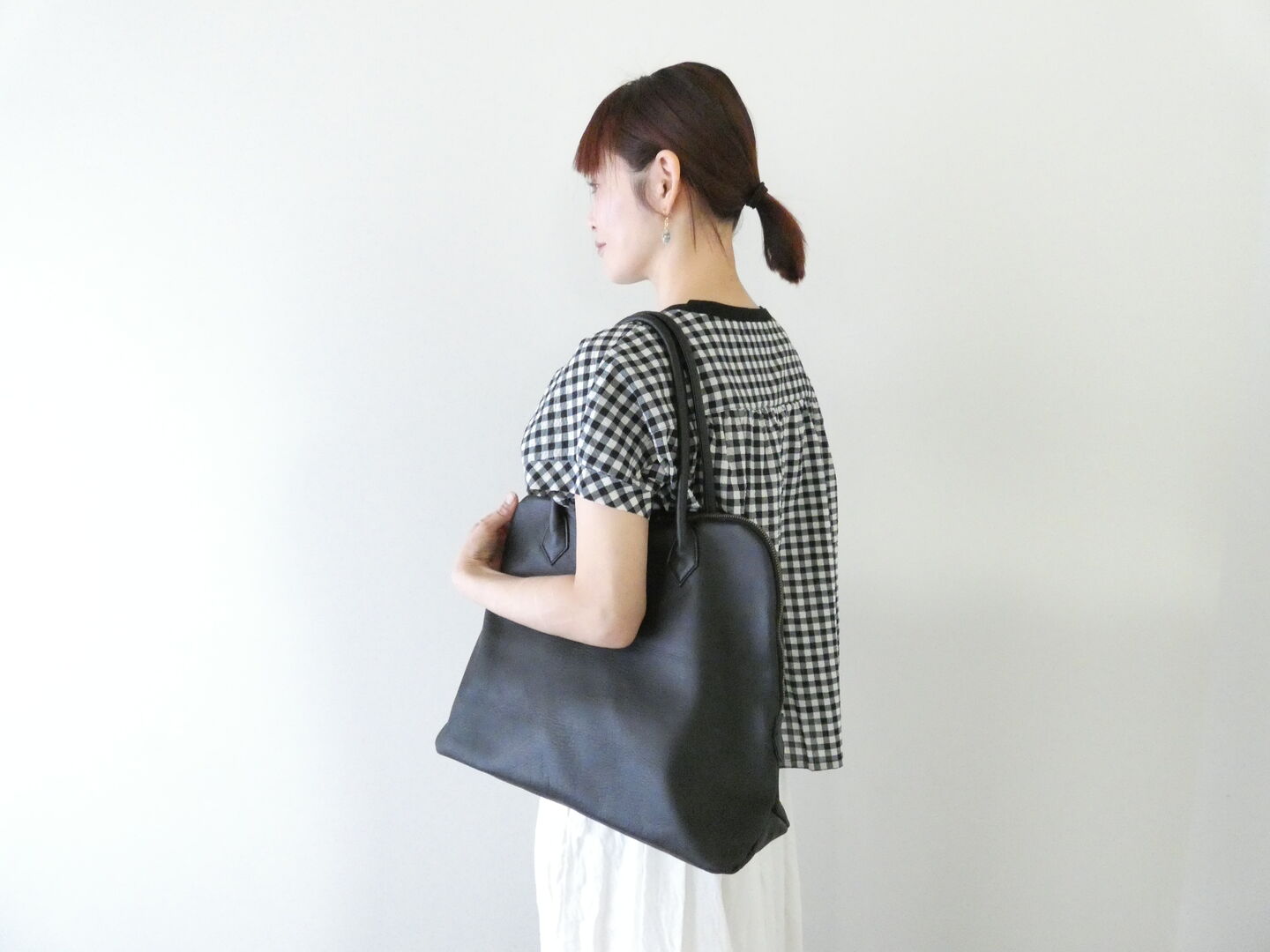 kalsac(カルサック) Silva Tote Bag Leather noir Silvaトートバッグの商品画像4