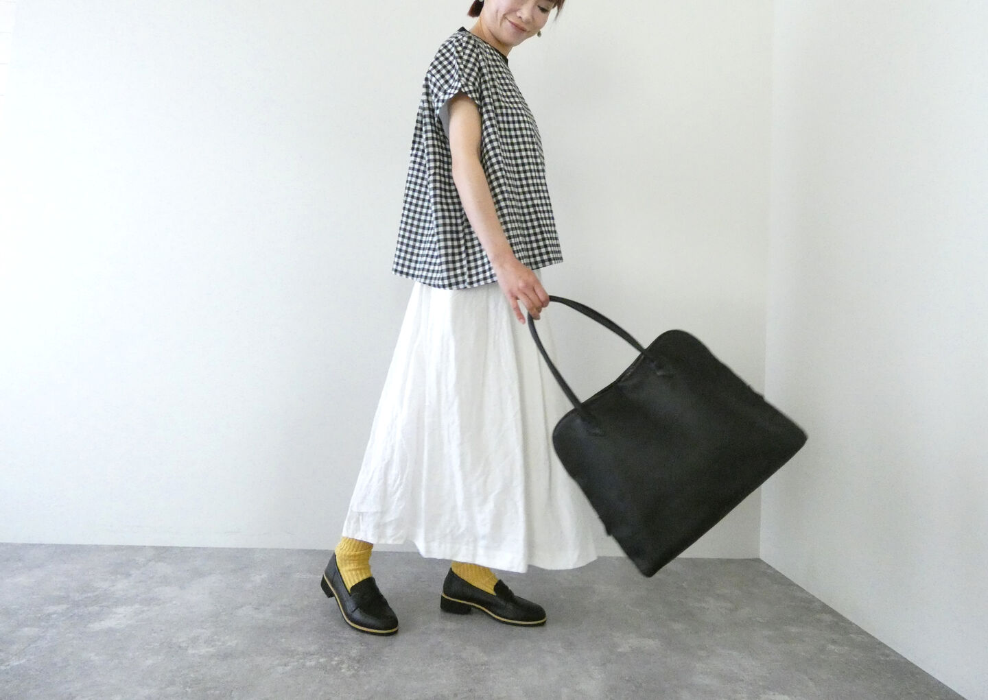 kalsac(カルサック) Silva Tote Bag Leather noir Silvaトートバッグの商品画像6