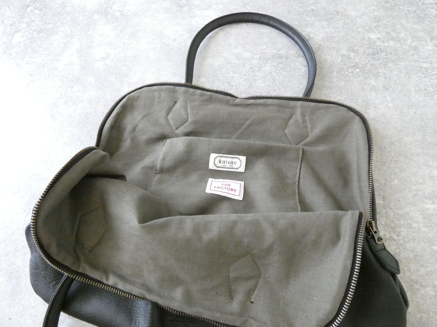 kalsac(カルサック) Silva Tote Bag Leather noir Silvaトートバッグの商品画像8