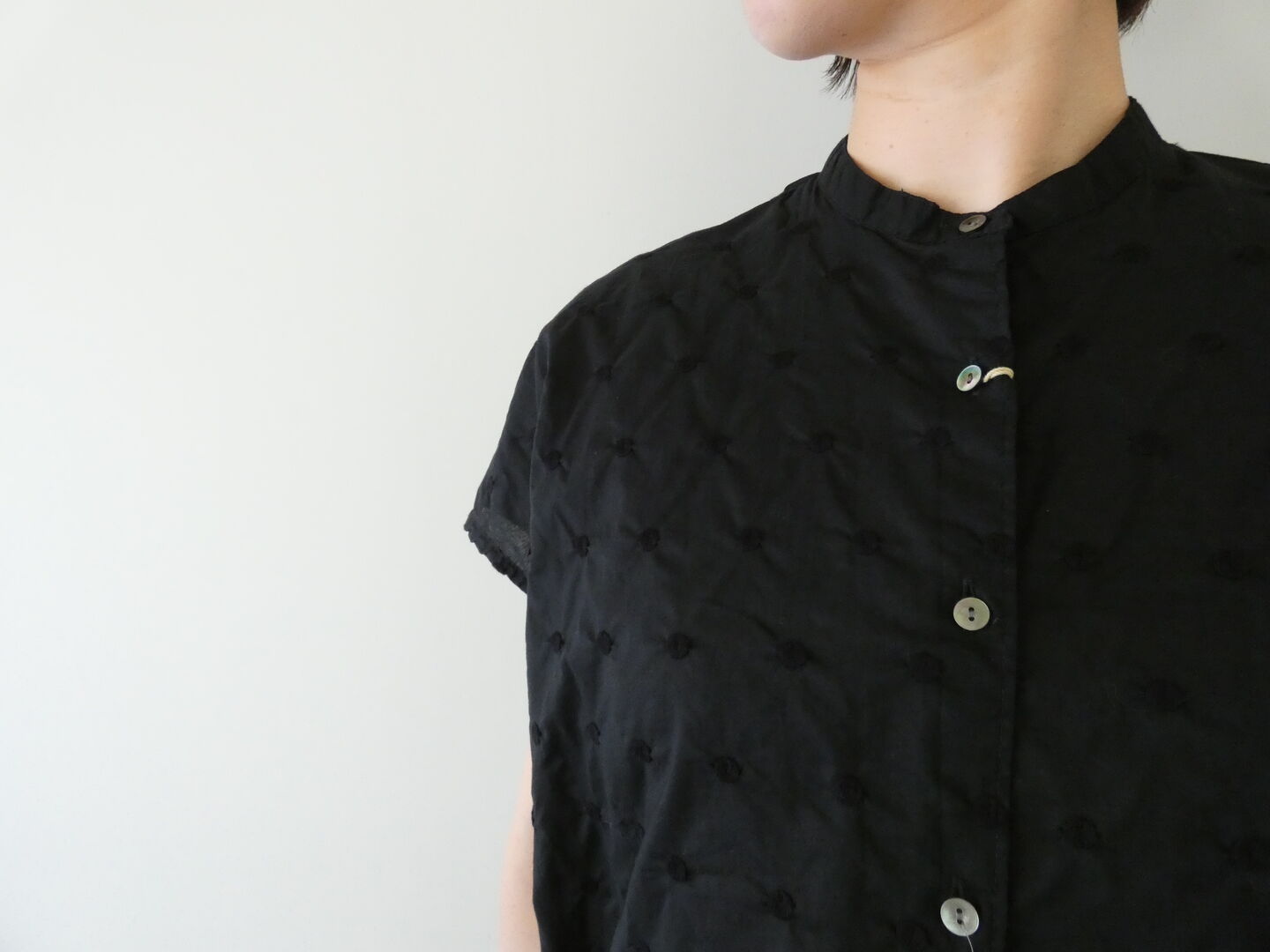 MidiUmi(ミディウミ) ドットノースリーブシャツの商品画像6