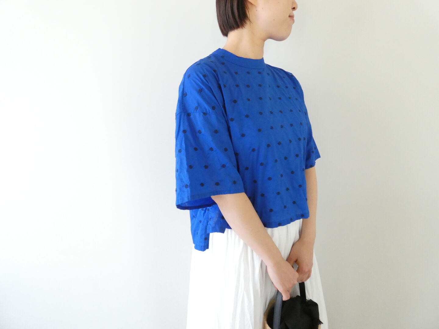 MidiUmi(ミディウミ) ドットワイドシャツプルオーバーの商品画像1