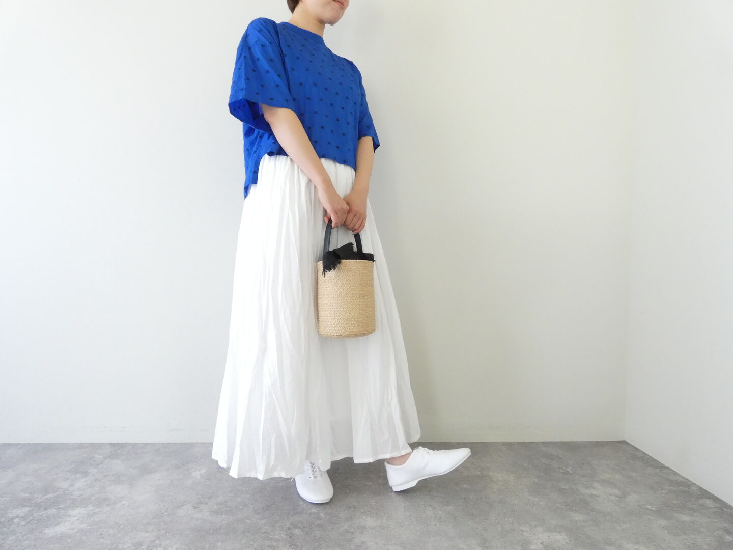 MidiUmi(ミディウミ) ドットワイドシャツプルオーバーの商品画像2