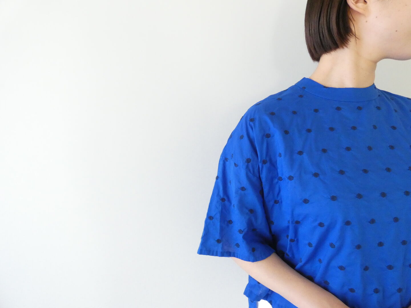 MidiUmi(ミディウミ) ドットワイドシャツプルオーバーの商品画像4