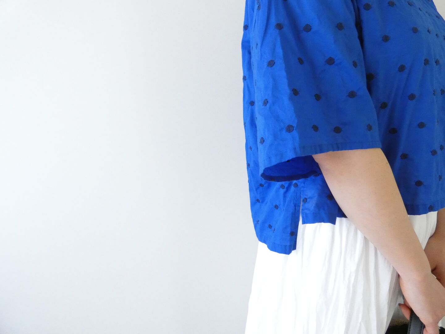 MidiUmi(ミディウミ) ドットワイドシャツプルオーバーの商品画像5
