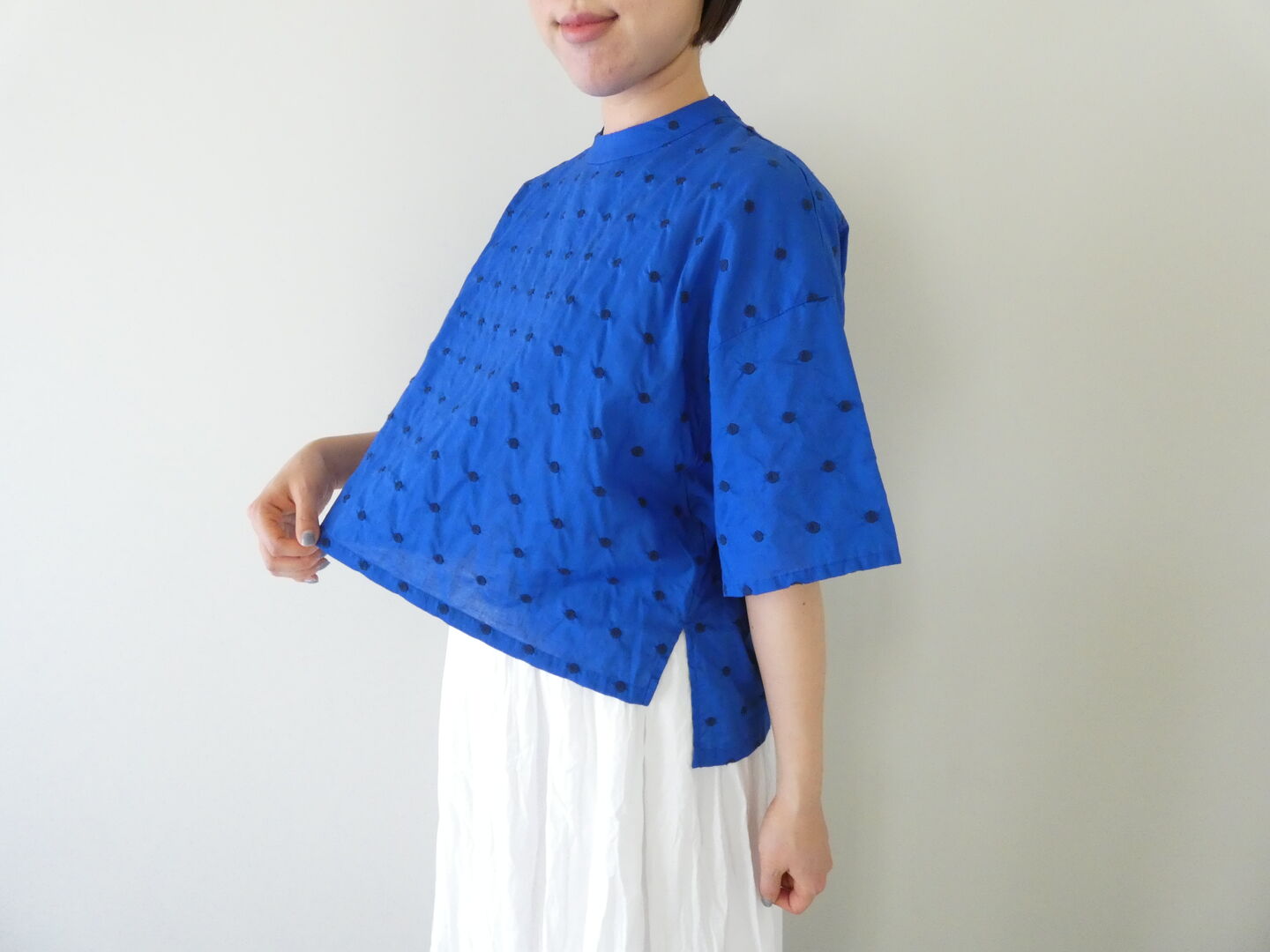 MidiUmi(ミディウミ) ドットワイドシャツプルオーバーの商品画像7