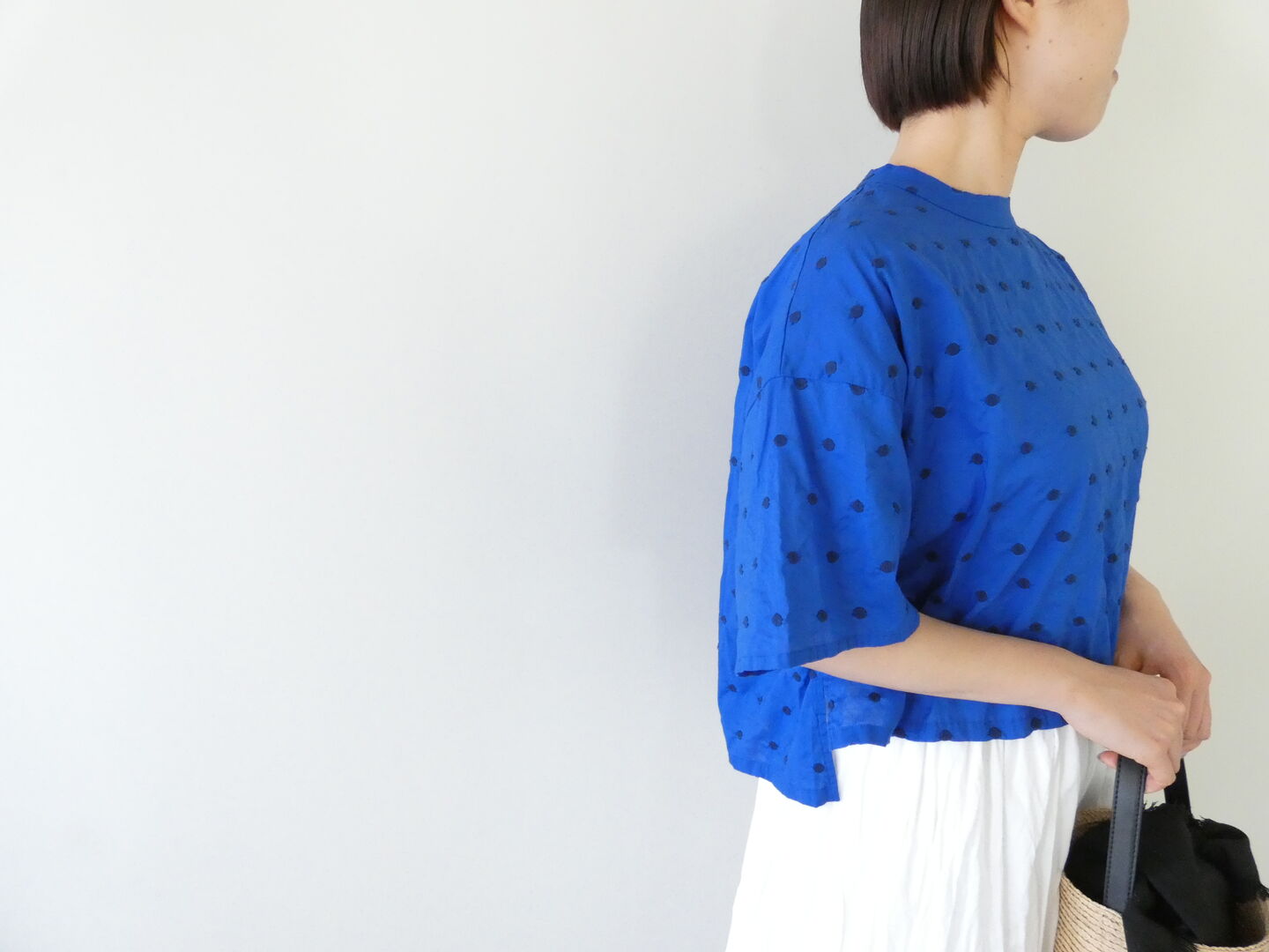 MidiUmi(ミディウミ) ドットワイドシャツプルオーバーの商品画像8