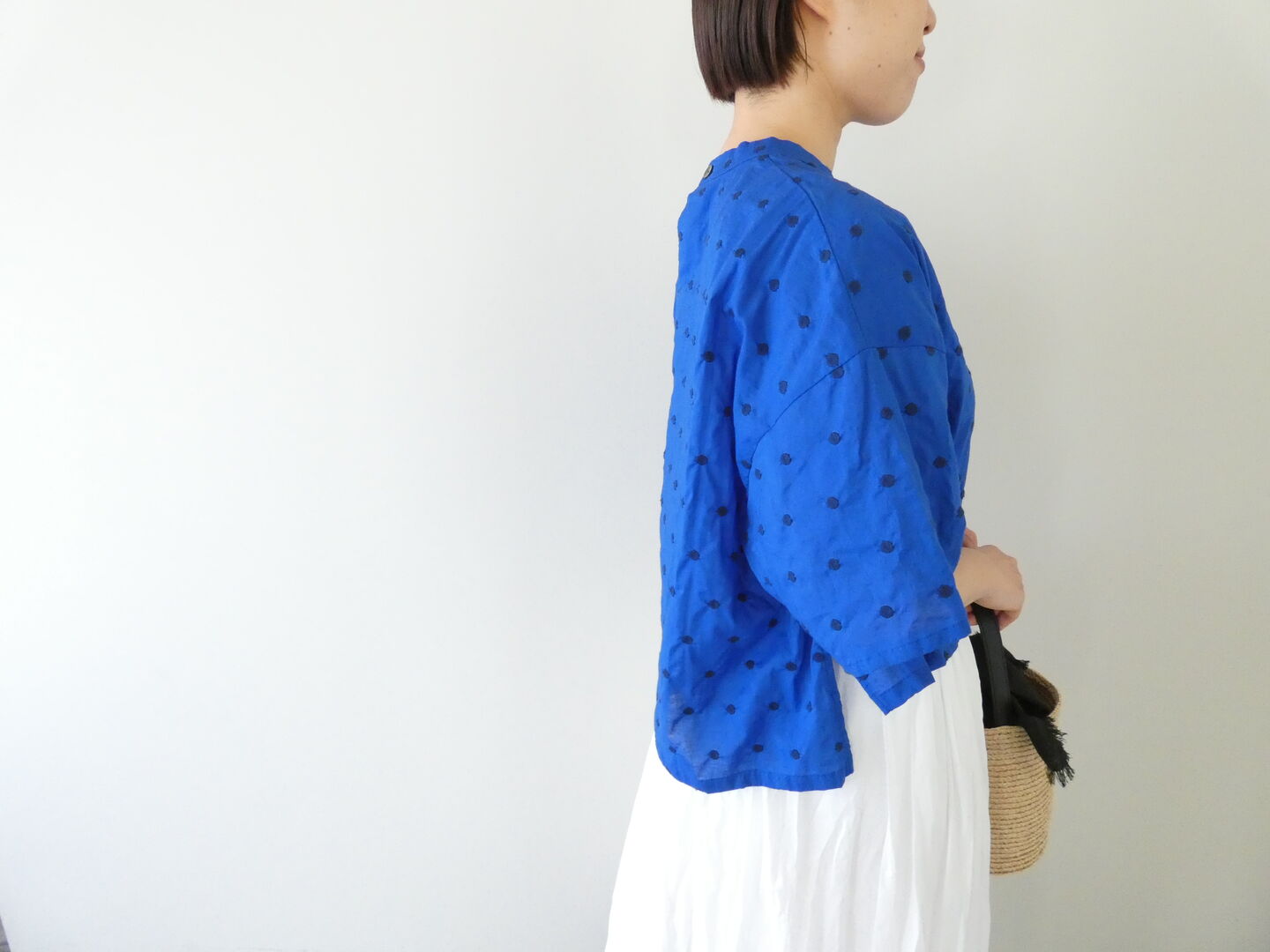 MidiUmi(ミディウミ) ドットワイドシャツプルオーバーの商品画像9