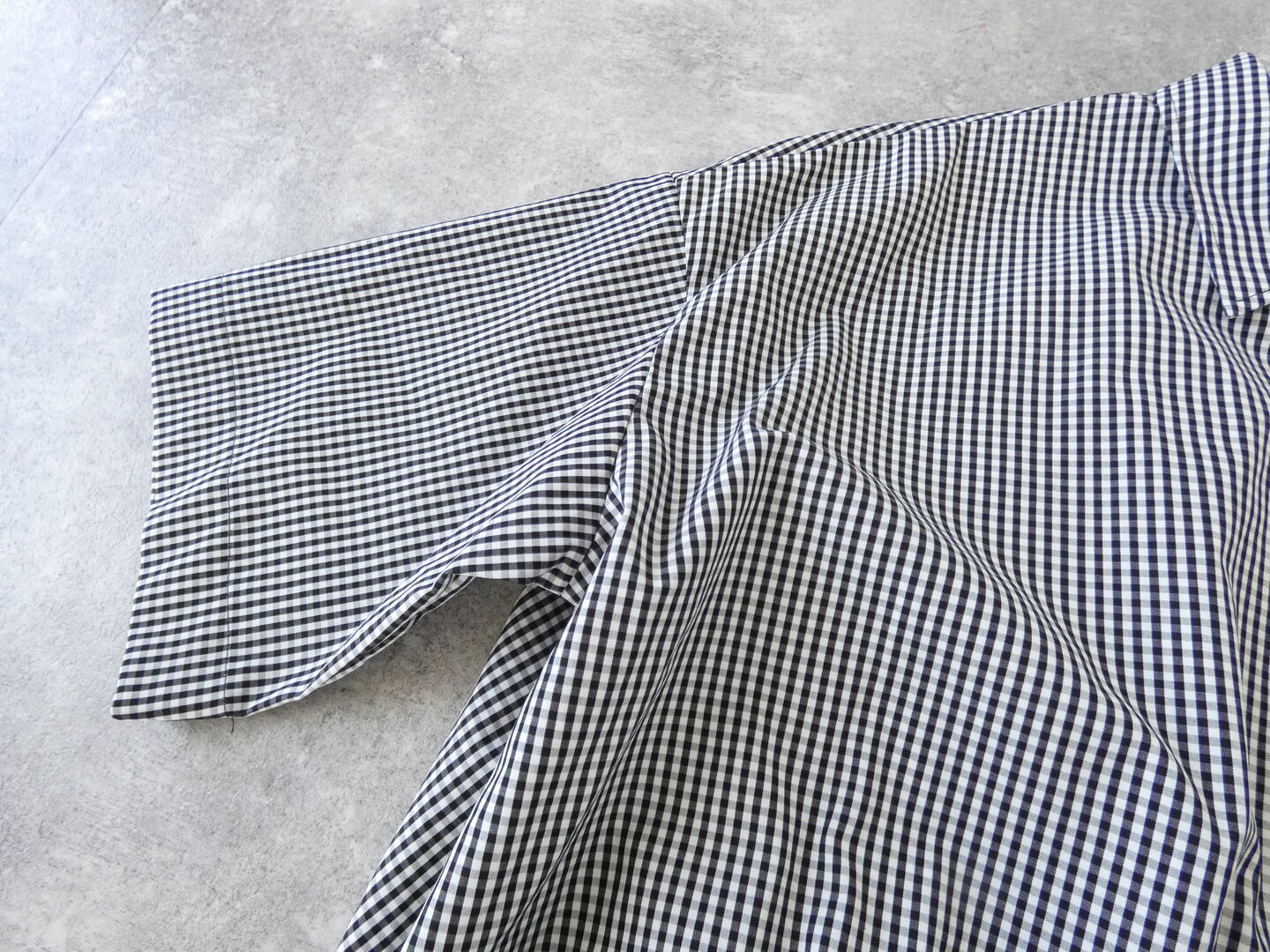 MIUSA(ミューザ) ギンガムハーフスリーブバルーンシャツの商品画像22