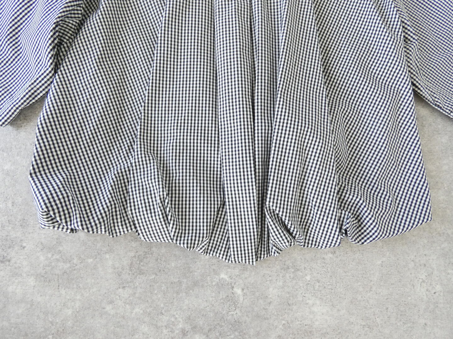 MIUSA(ミューザ) ギンガムハーフスリーブバルーンシャツの商品画像26