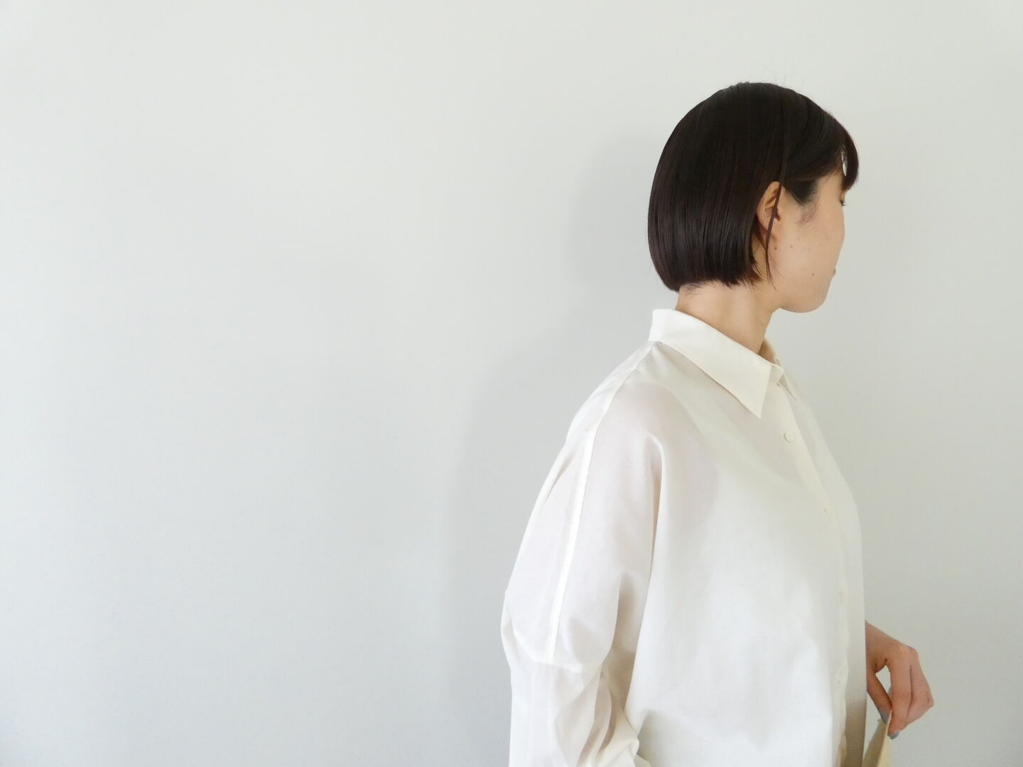 mizuiro ind(ミズイロインド) ポリエステルコットンシアーワイドシャツの商品画像17