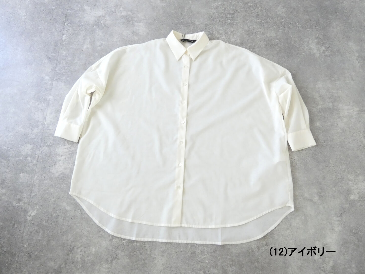 mizuiro ind(ミズイロインド) ポリエステルコットンシアーワイドシャツの商品画像28