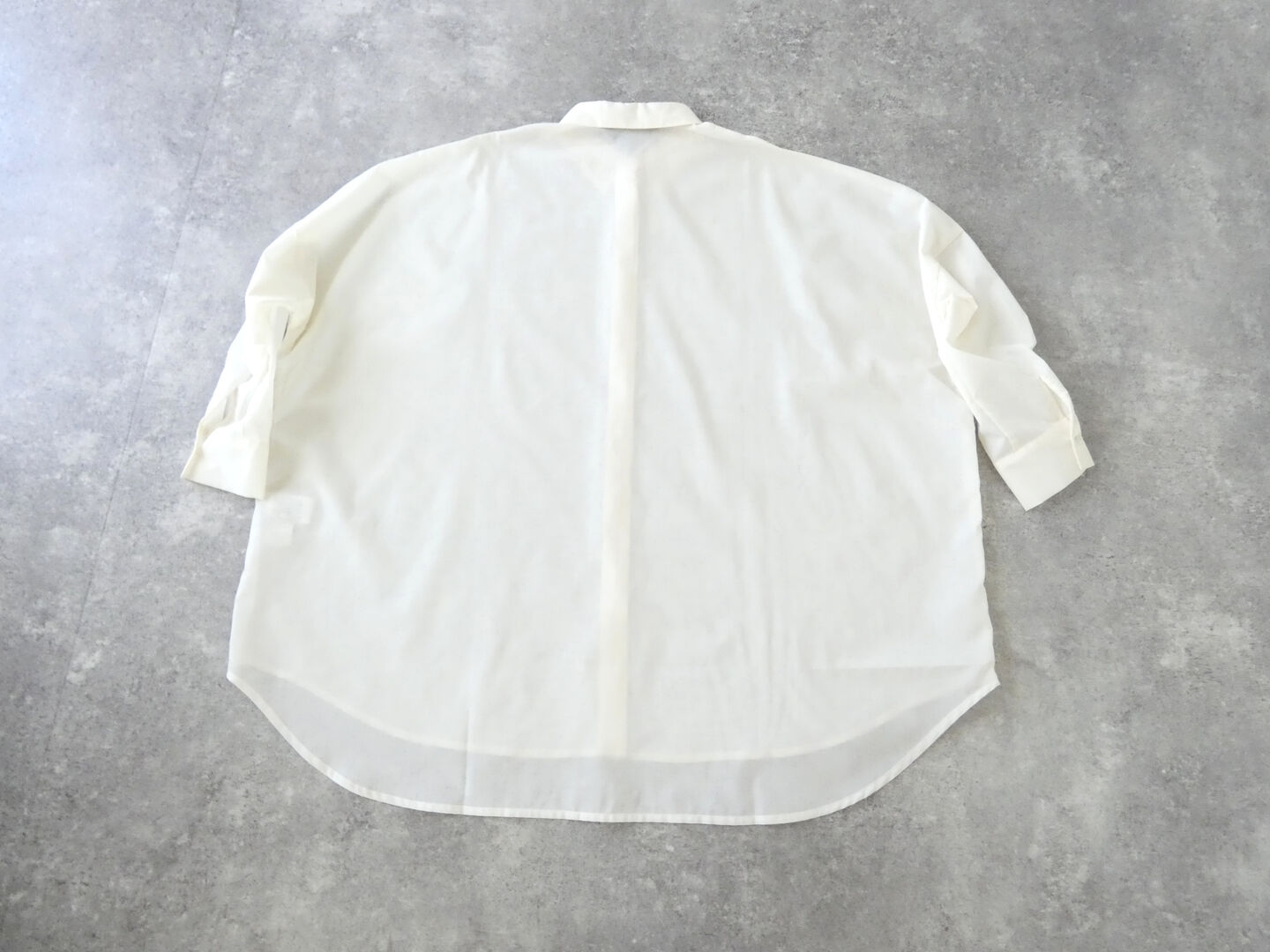 mizuiro ind(ミズイロインド) ポリエステルコットンシアーワイドシャツの商品画像29