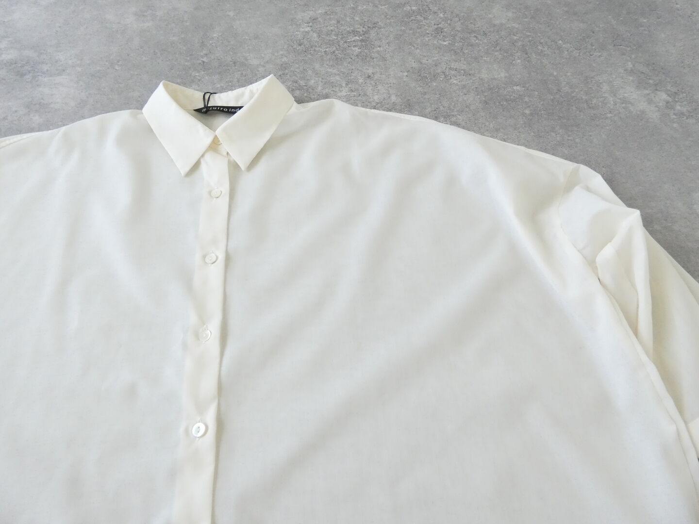 mizuiro ind(ミズイロインド) ポリエステルコットンシアーワイドシャツの商品画像32