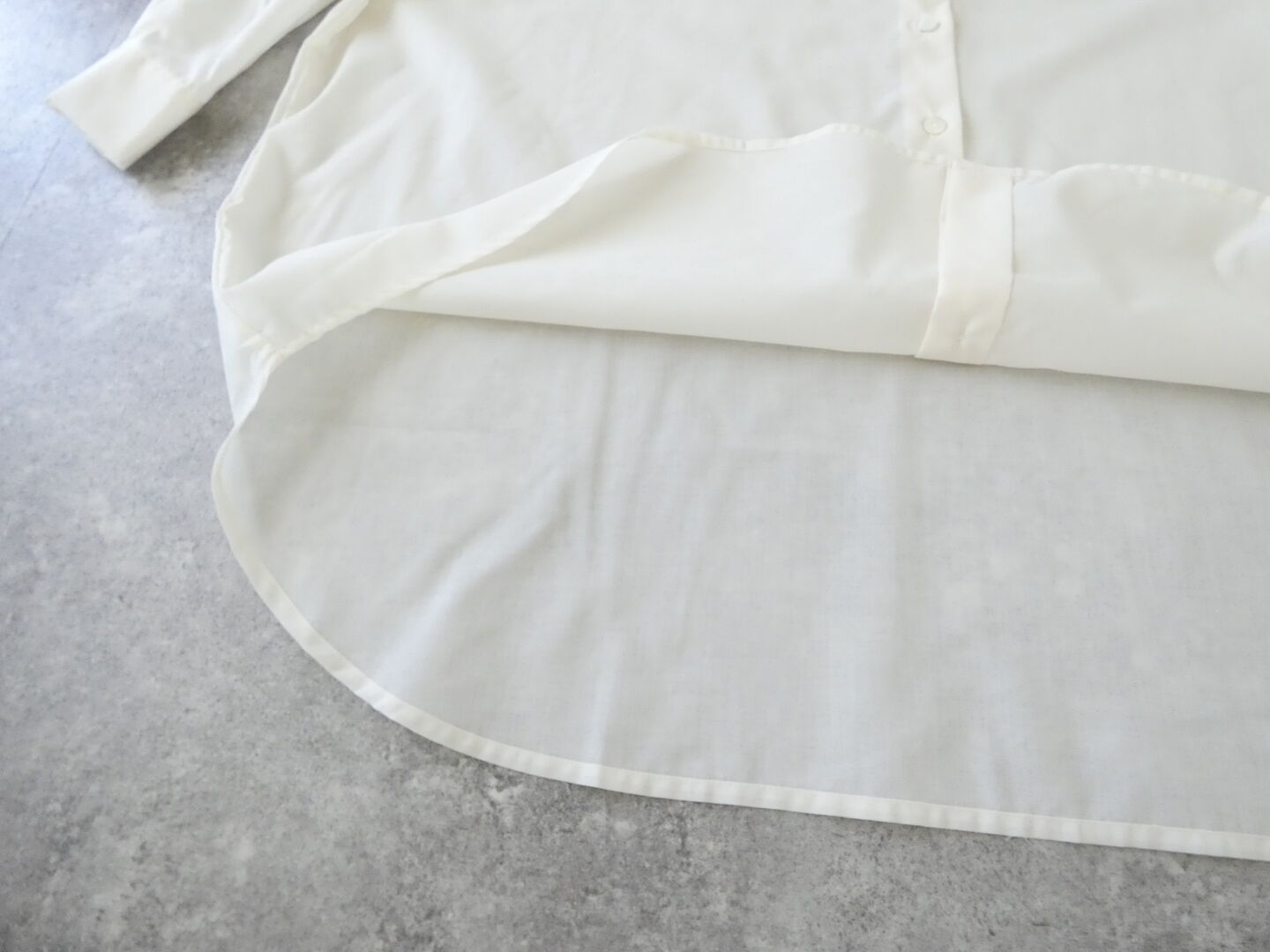 mizuiro ind(ミズイロインド) ポリエステルコットンシアーワイドシャツの商品画像34