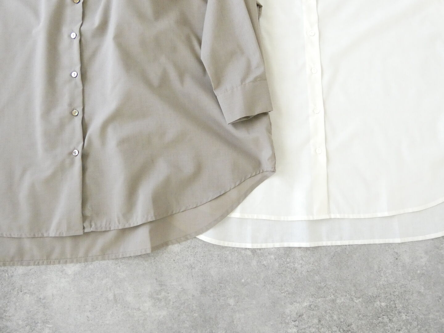 mizuiro ind(ミズイロインド) ポリエステルコットンシアーワイドシャツの商品画像51