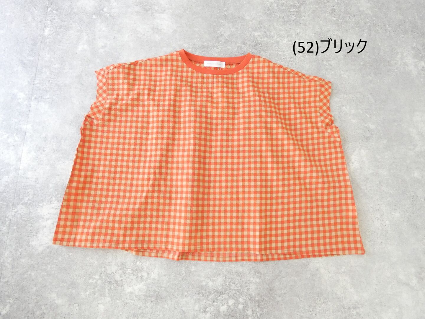 PAR ICI(パーリッシィ) ギンガムチェックバックギャザーTブラウスの商品画像28