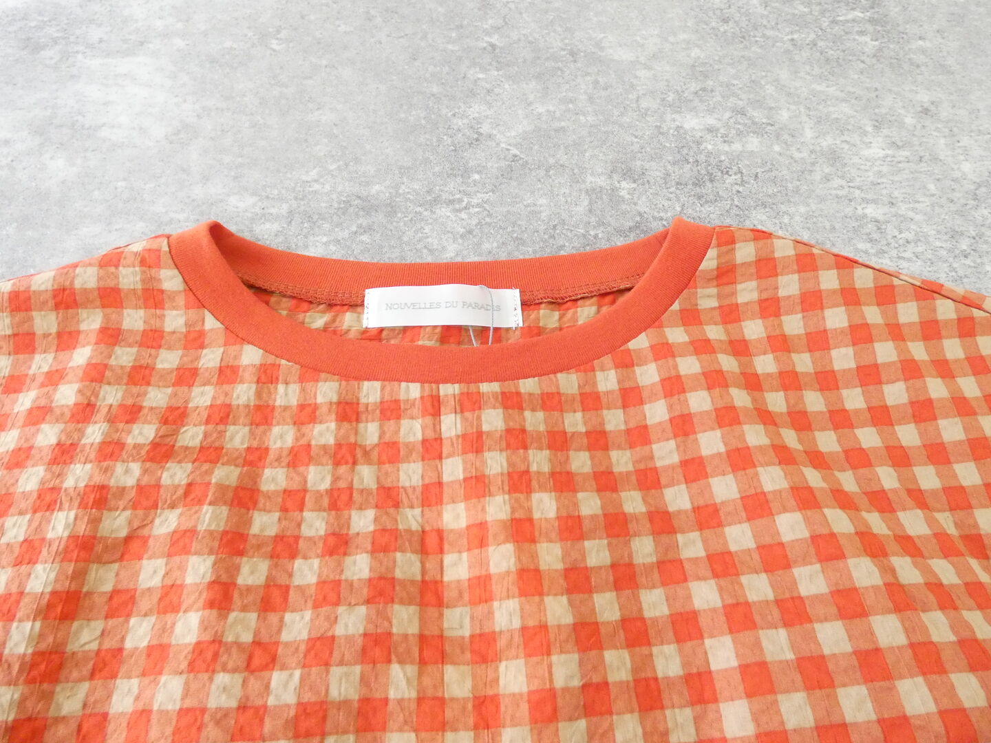 PAR ICI(パーリッシィ) ギンガムチェックバックギャザーTブラウスの商品画像30