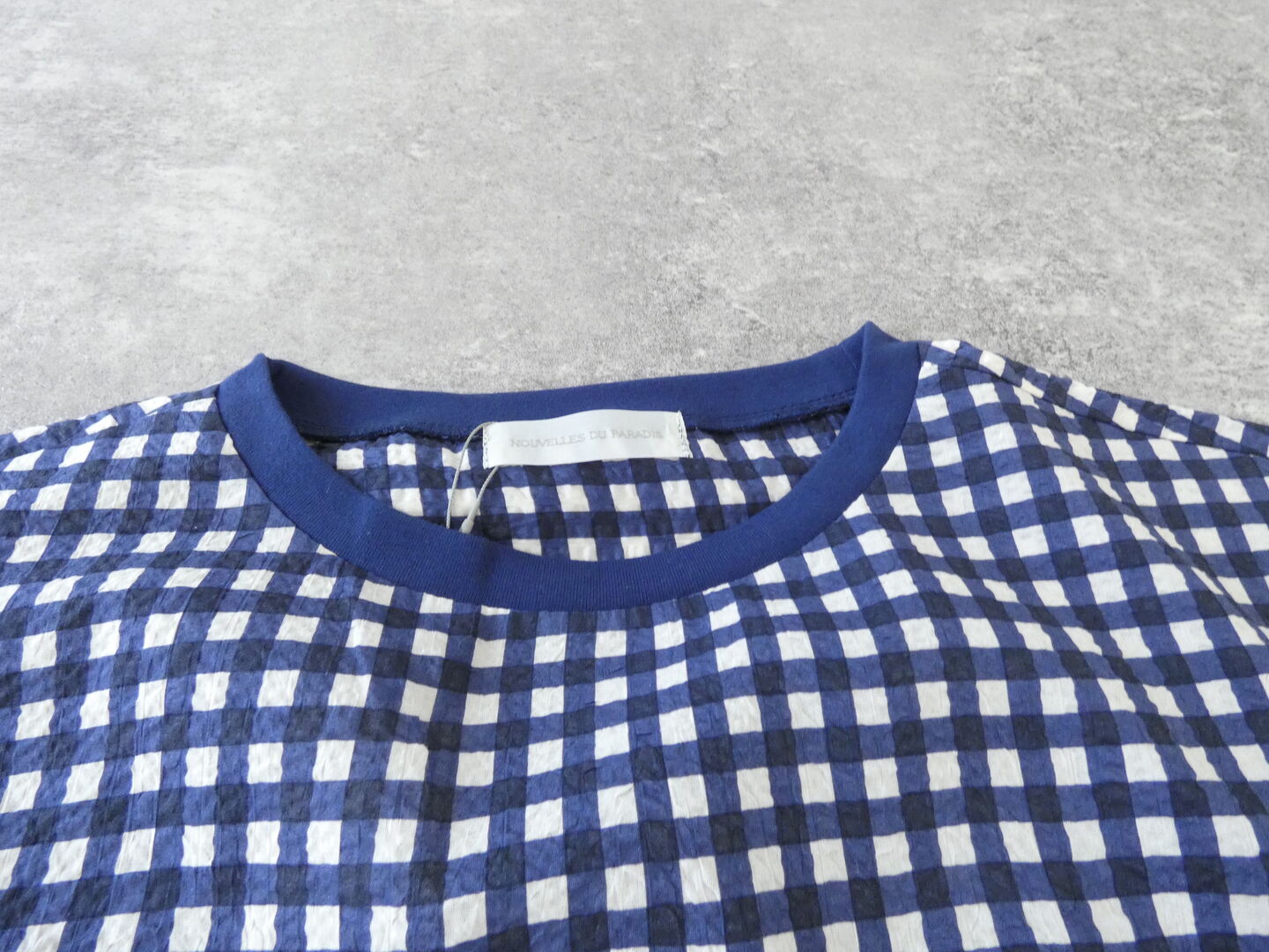 PAR ICI(パーリッシィ) ギンガムチェックバックギャザーTブラウスの商品画像44