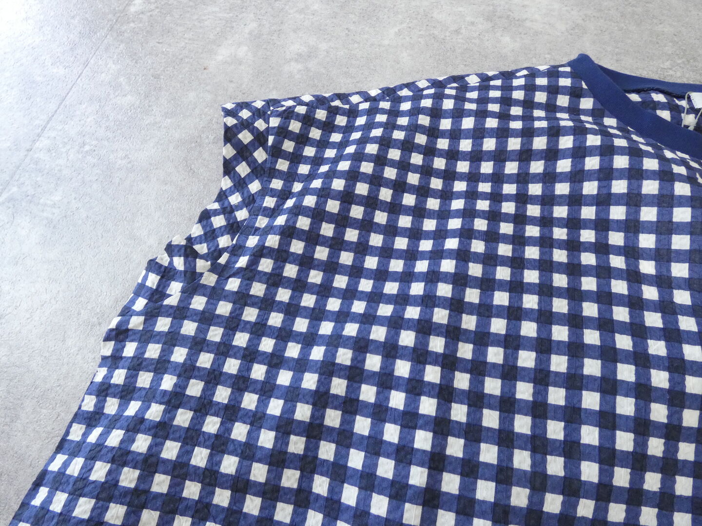 PAR ICI(パーリッシィ) ギンガムチェックバックギャザーTブラウスの商品画像46