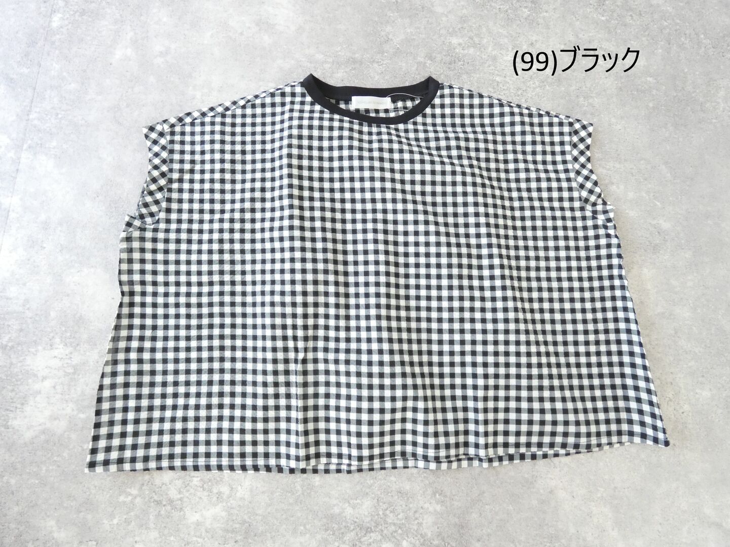 PAR ICI(パーリッシィ) ギンガムチェックバックギャザーTブラウスの商品画像56