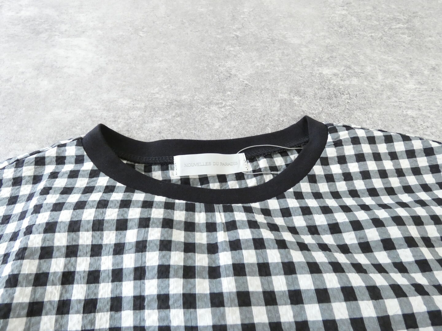 PAR ICI(パーリッシィ) ギンガムチェックバックギャザーTブラウスの商品画像58