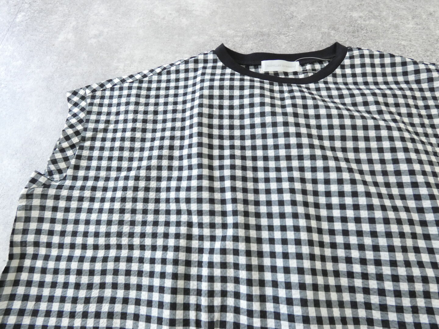 PAR ICI(パーリッシィ) ギンガムチェックバックギャザーTブラウスの商品画像60