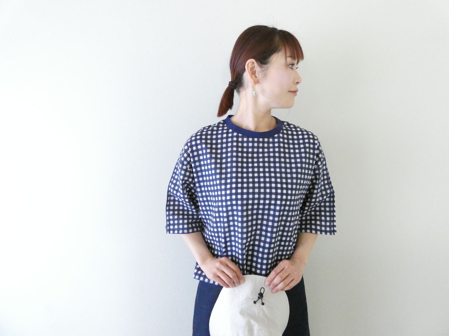 PARADIS(パラディ) ギンガムチェックTブラウスの商品画像2