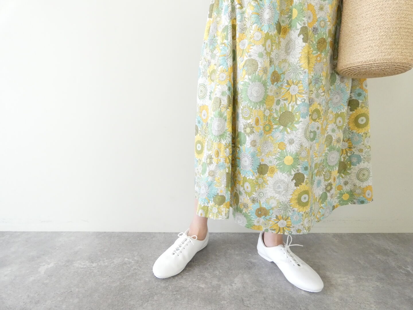 PK リバティ前タックギャザースカートの商品画像5