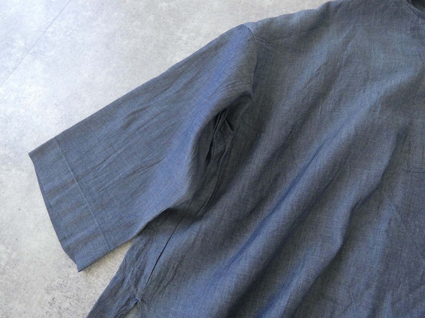 prit(プリット) インディゴシアーデニムフードプルオーバーシャツの商品画像23