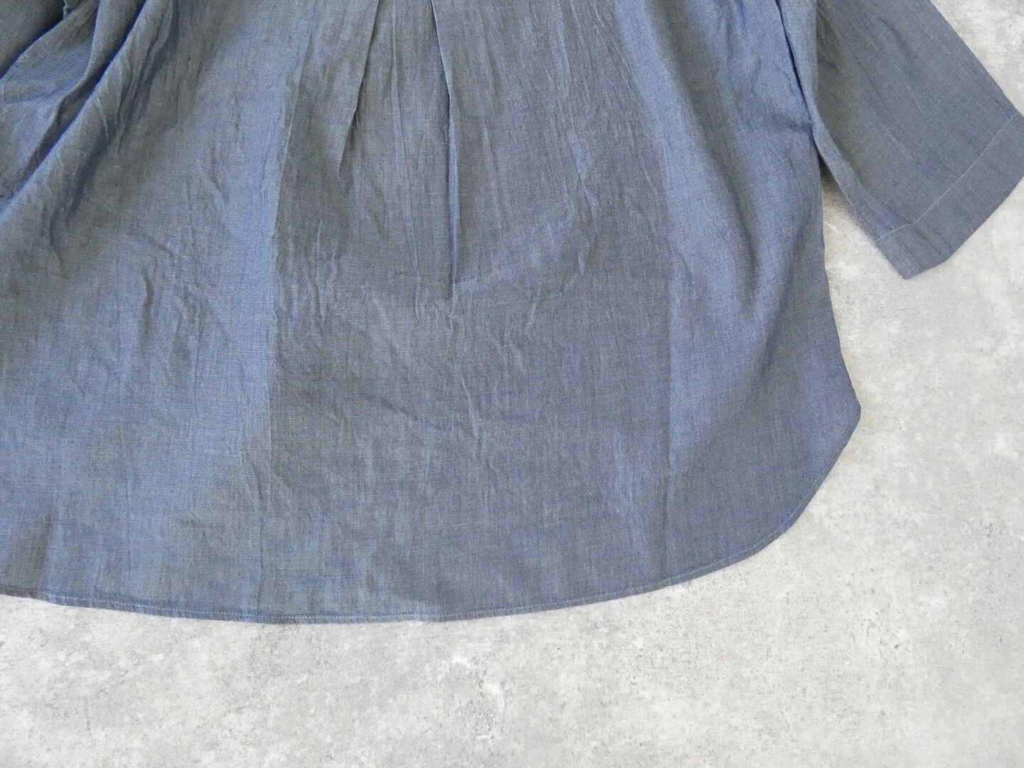 prit(プリット) インディゴシアーデニムフードプルオーバーシャツの商品画像26