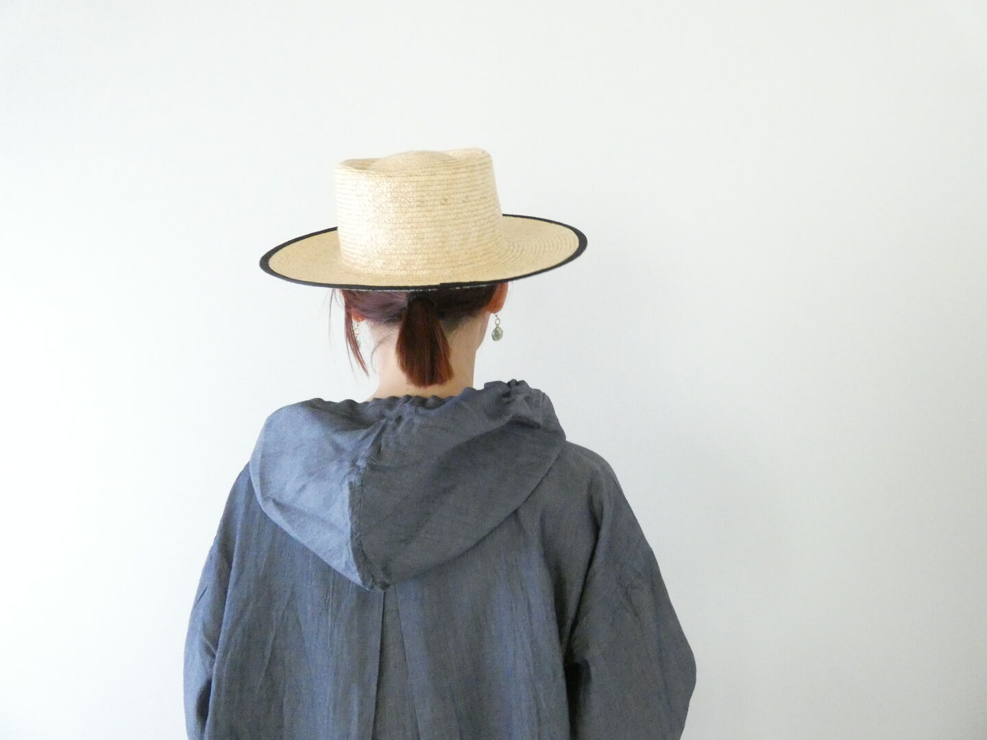 prit(プリット) インディゴシアーデニムフードプルオーバーシャツの商品画像7