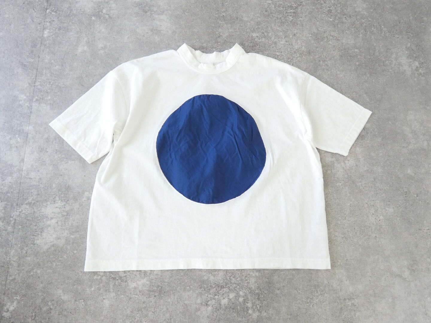 prit(プリット) 17/1空紡天竺×30/1ツイル5分袖サークルフレームTシャツの商品画像3